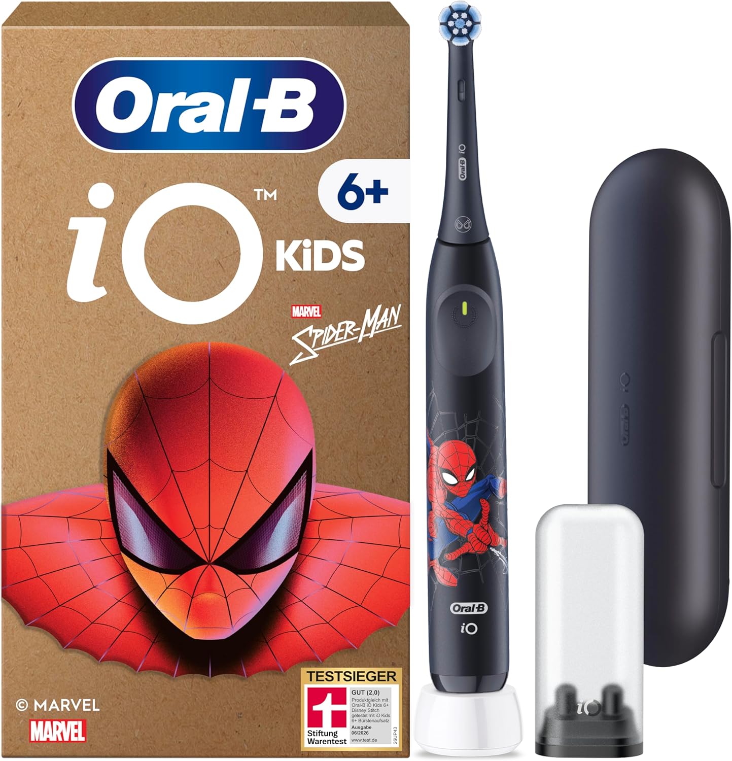 Detalle de Oral-B iO Kids 6+ Marvel Spiderman – Elektrische Zahnbürste für Kinder ab 6 Jahren