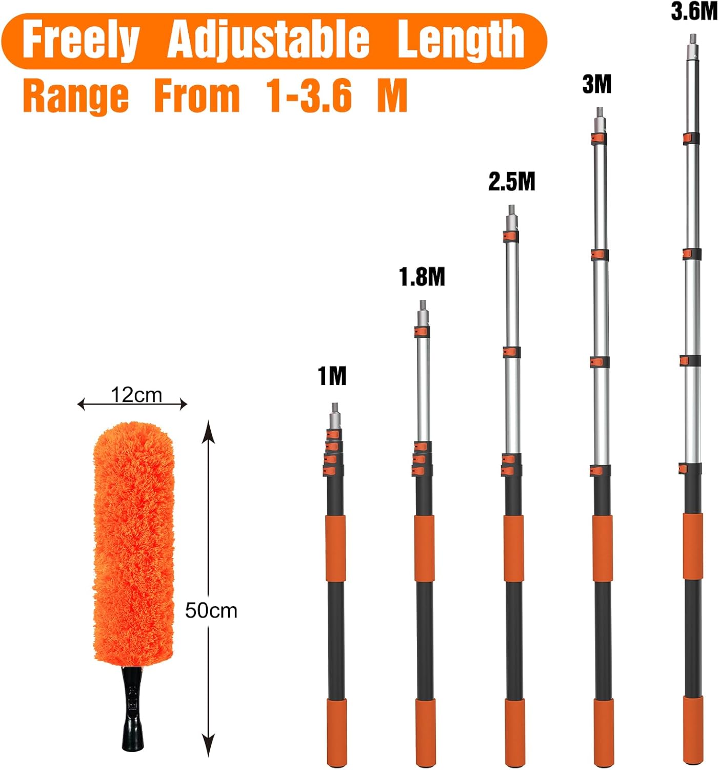 Detalle de LAANPOLE 3.6M Feather Duster Kit with Long Handle