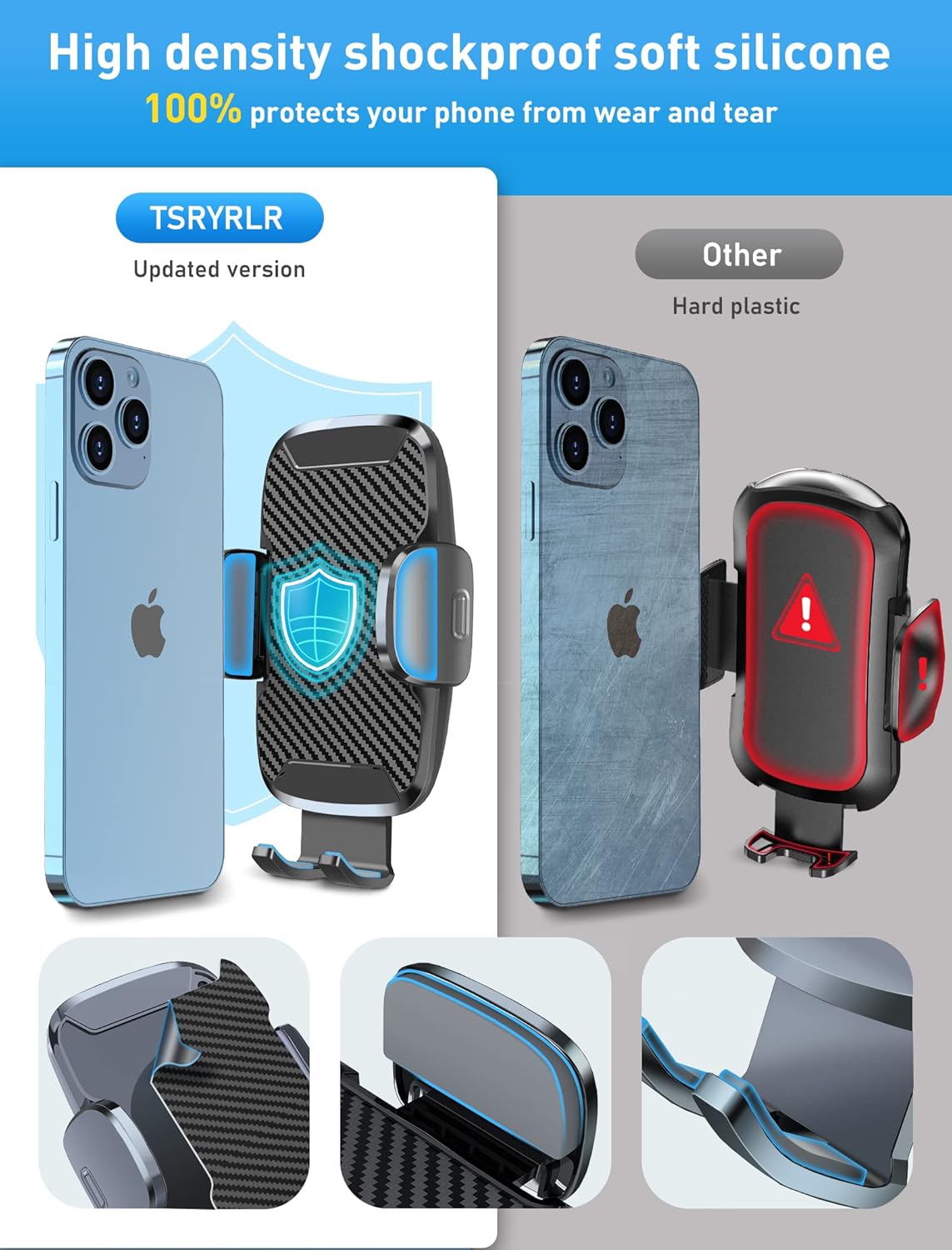 Detalle 1 de Tsryrlr Soporte Móvil Coche 360°