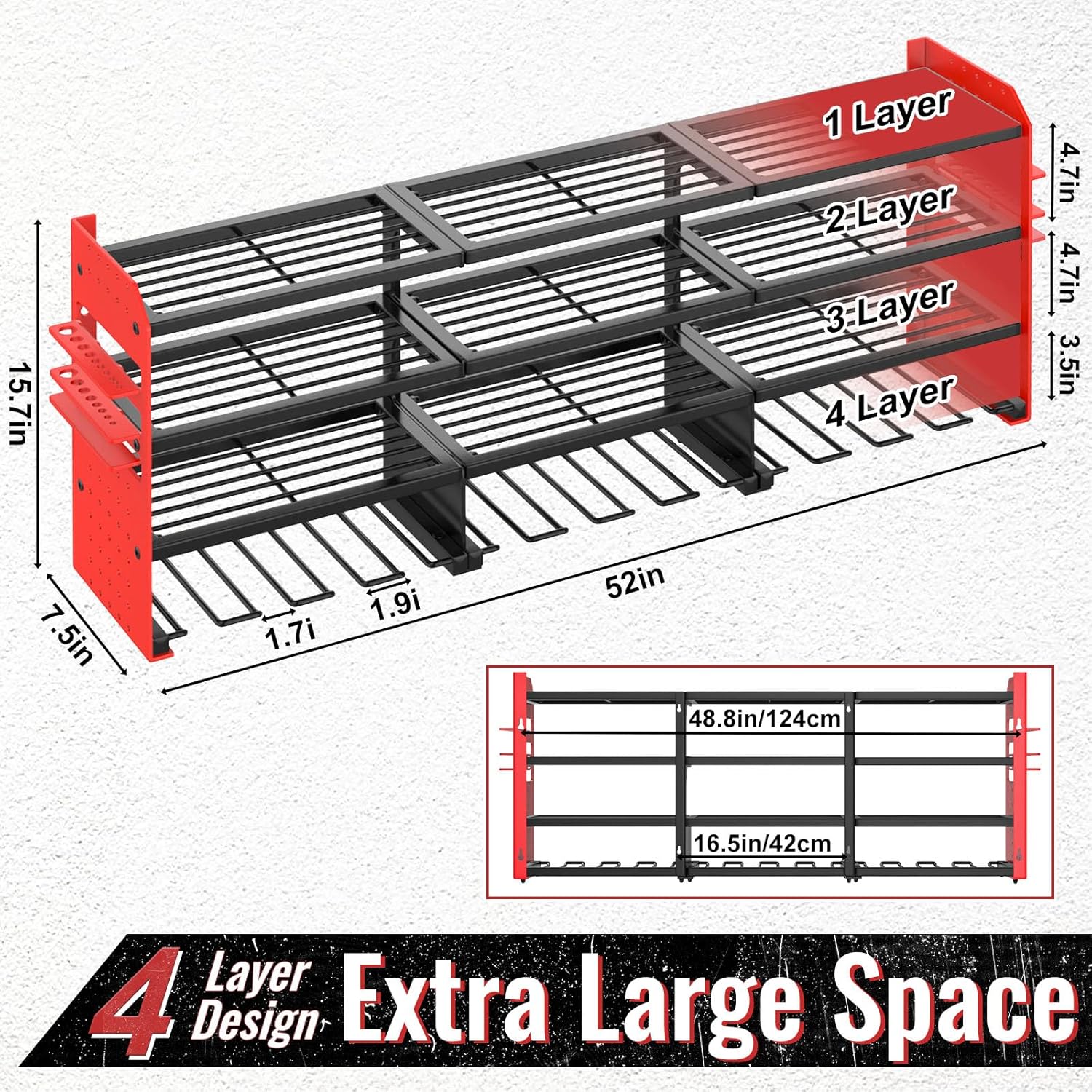 Thumbnail 1 de VeyFolzin.st Large Wall Tool Organizer 12 Holders 🛠