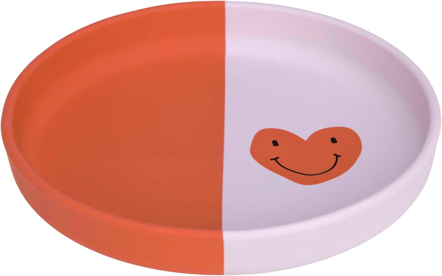 Detalle 2 de LÄSSIG Baby Silikon-Kinderteller „Happy Rascals Heart“ – BPA-frei & bruchfest