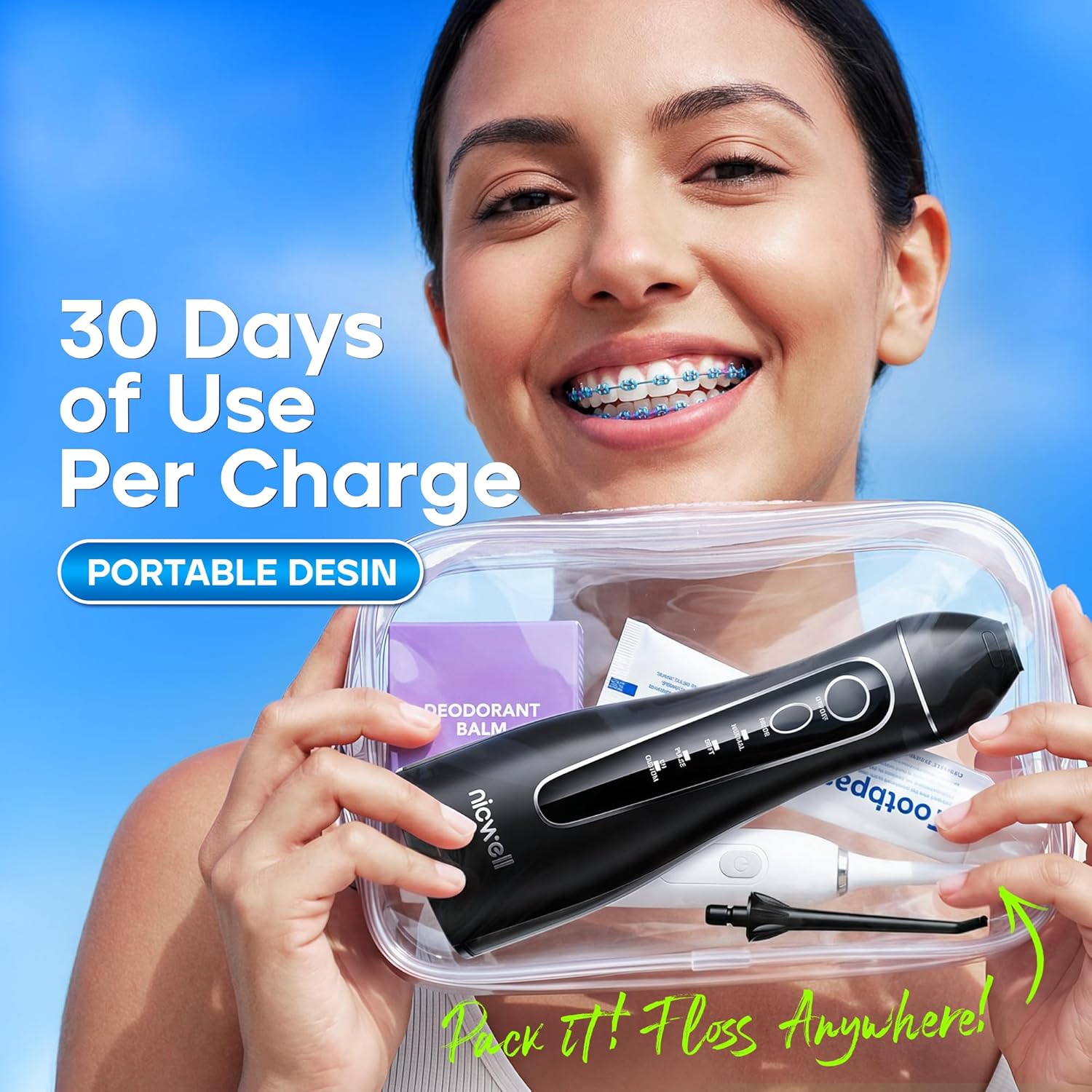 Thumbnail 4 de Nicwell Water Dental Flosser Cordless 4‑Mode