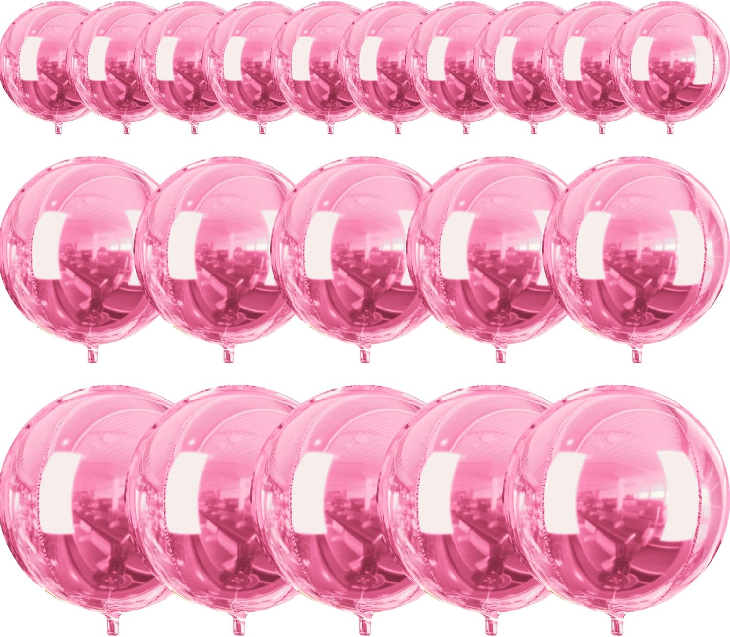 Detalle de PartyWoo Pearl Pink Foil Balloons 20 pcs ๐