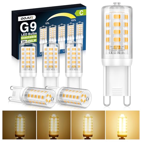 Imagen de QOJUX 3W G9 LED Bulbs Dimmable – Warm White, 480 Lm, 34 LEDs en OfertitasTOP
