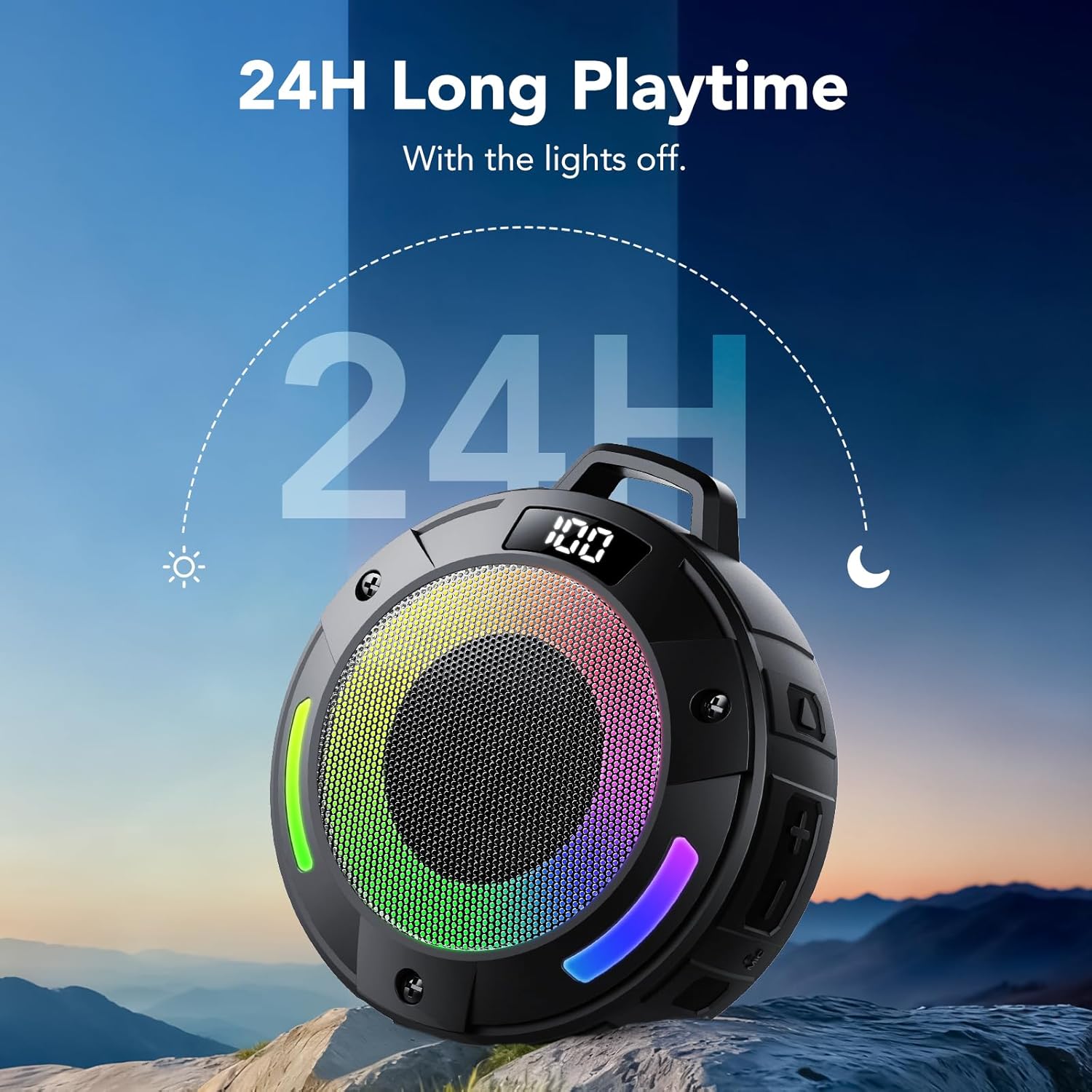 Thumbnail 2 de Bluetooth Speaker, 2026 Portable Wireless Shower Speaker with Detachable Hook