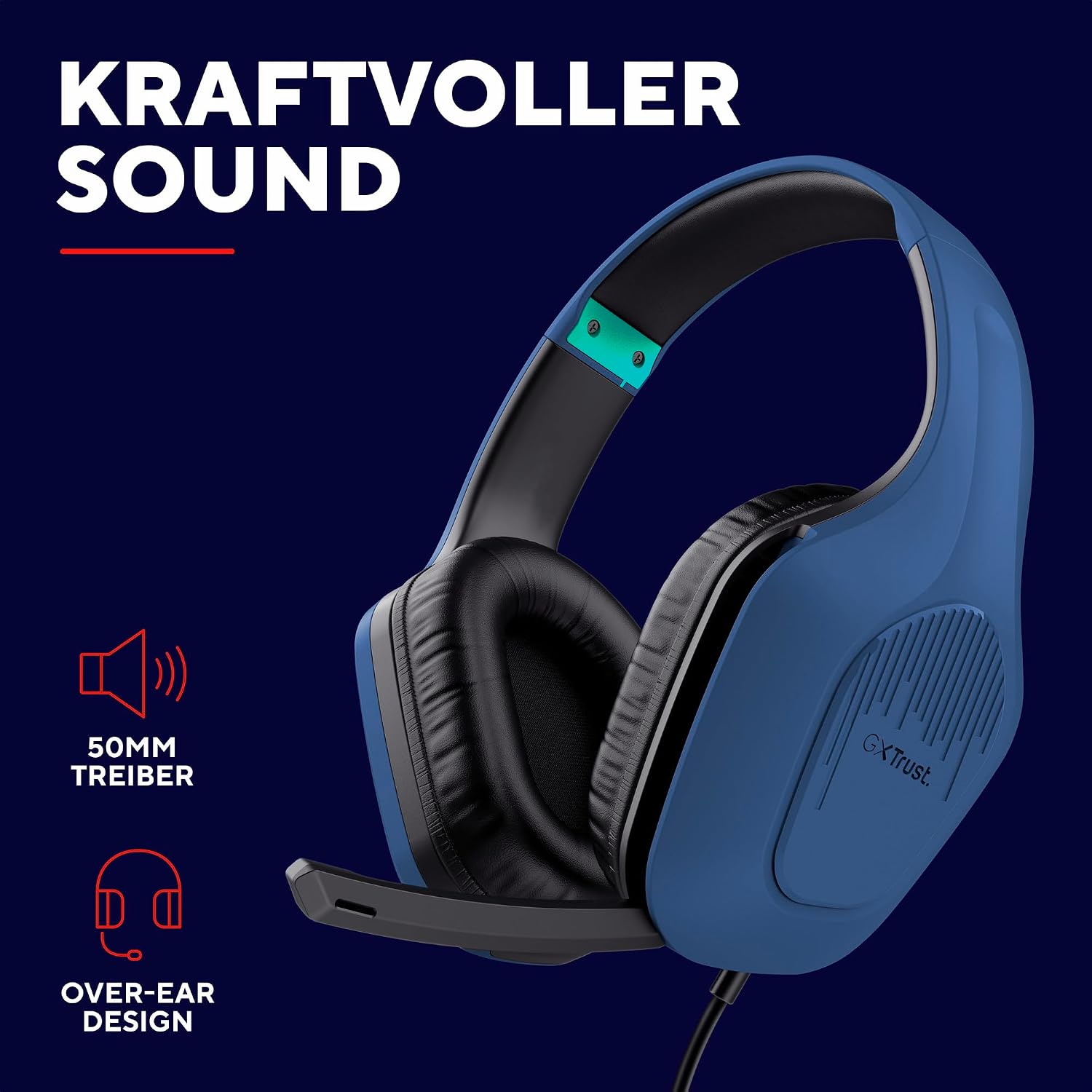 Thumbnail 4 de Trust Gaming GXT 418B Rayne – Leichtes Gaming Headset für PC, Xbox, PS4/PS5, Switch und Mobile