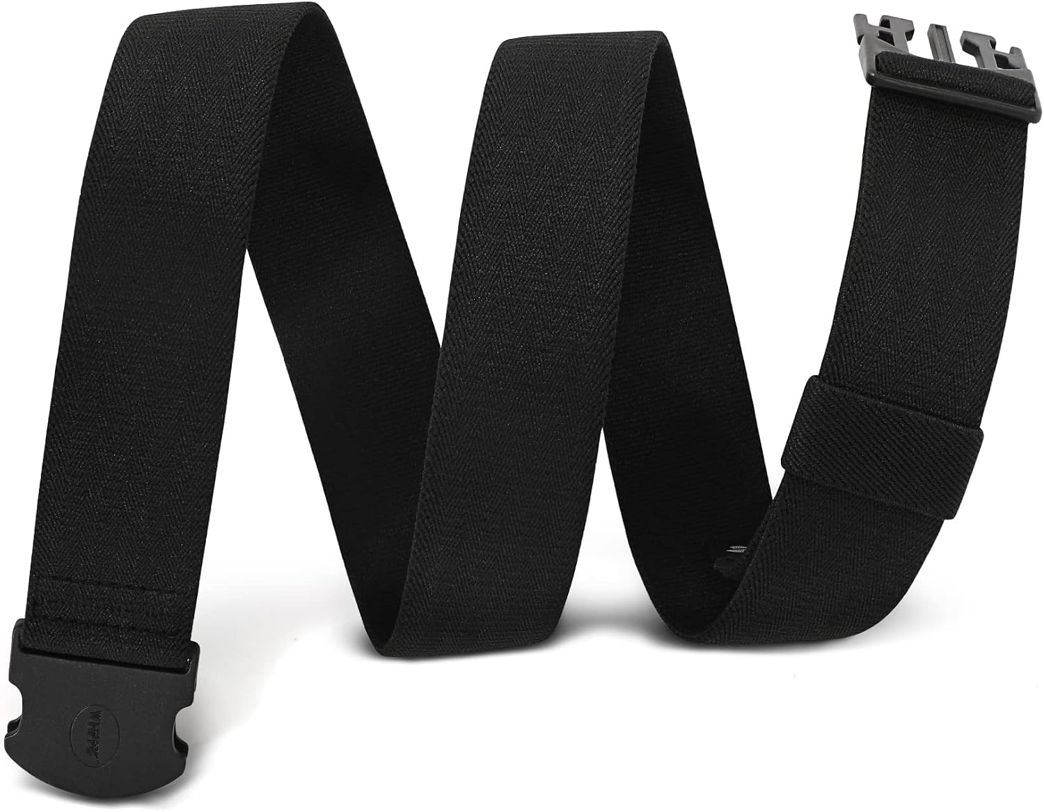 Detalle de WHIPPY elastischer Gürtel für Herren & Unisex – verstellbarer Outdoor-Stretchgürtel mit Kunststoffschnalle