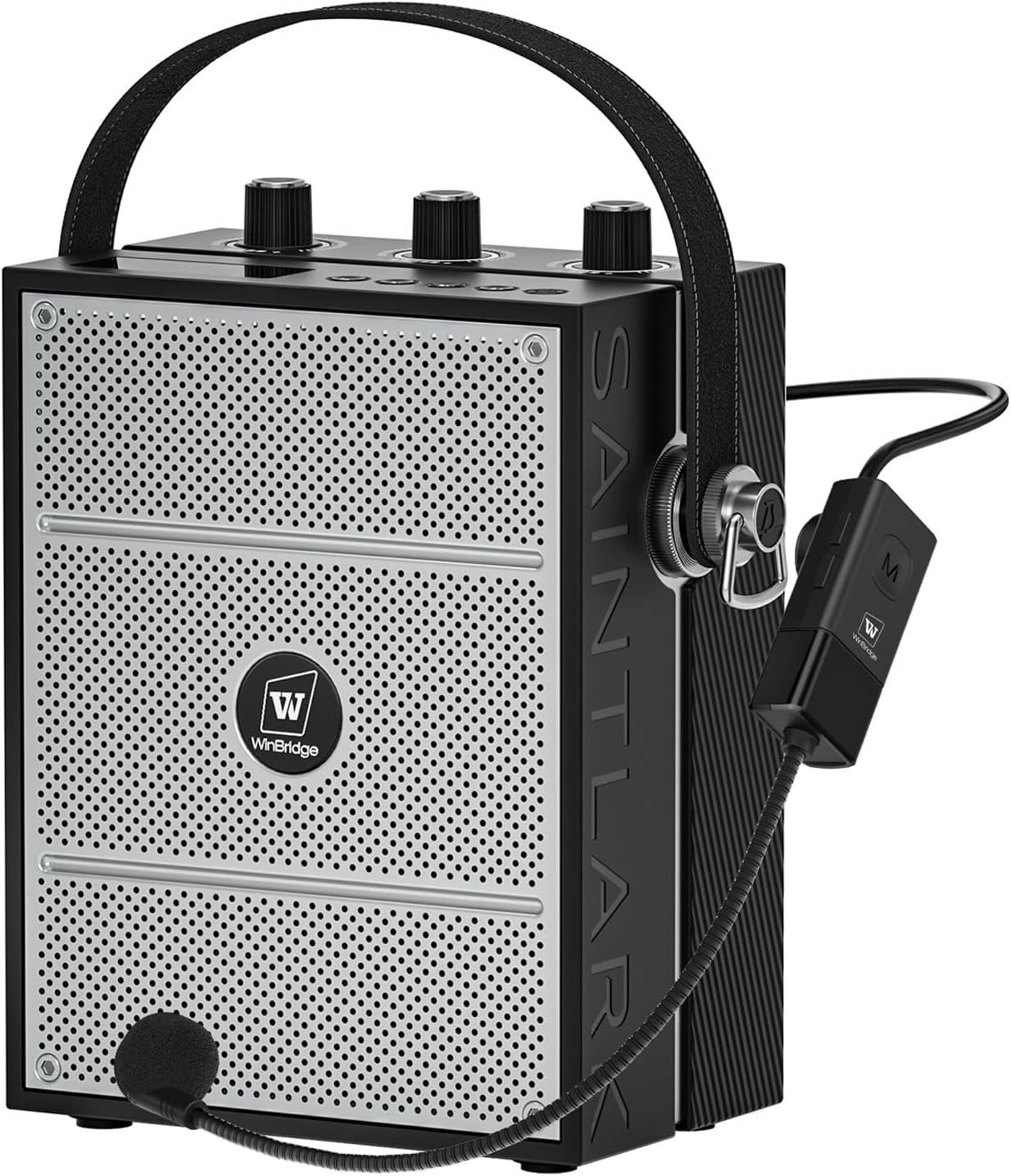 Detalle de HW HAOWORKS S98 Voice Amplifier, 50W Peak Portable PA with UHF Headset Mic