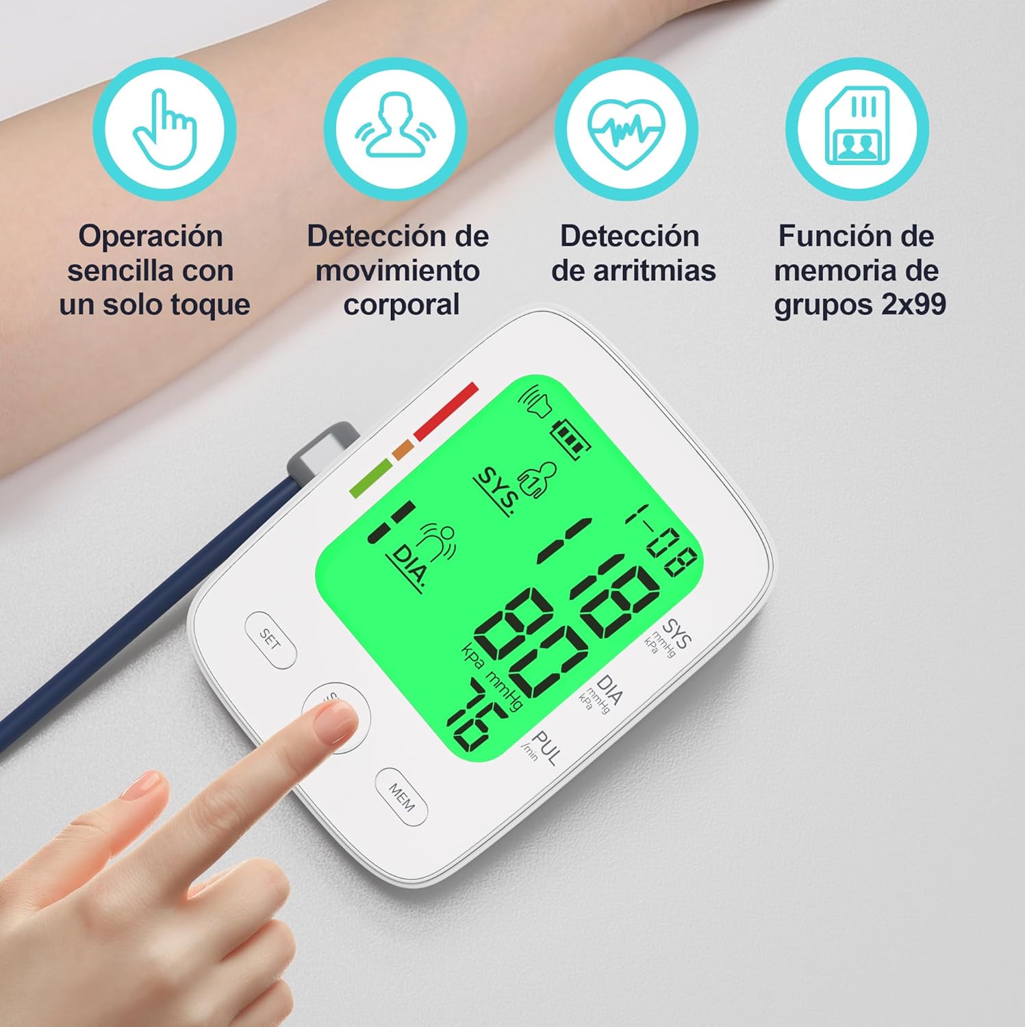 Detalle 2 de Viproud Tensiómetro de brazo 22-42 cm 📈