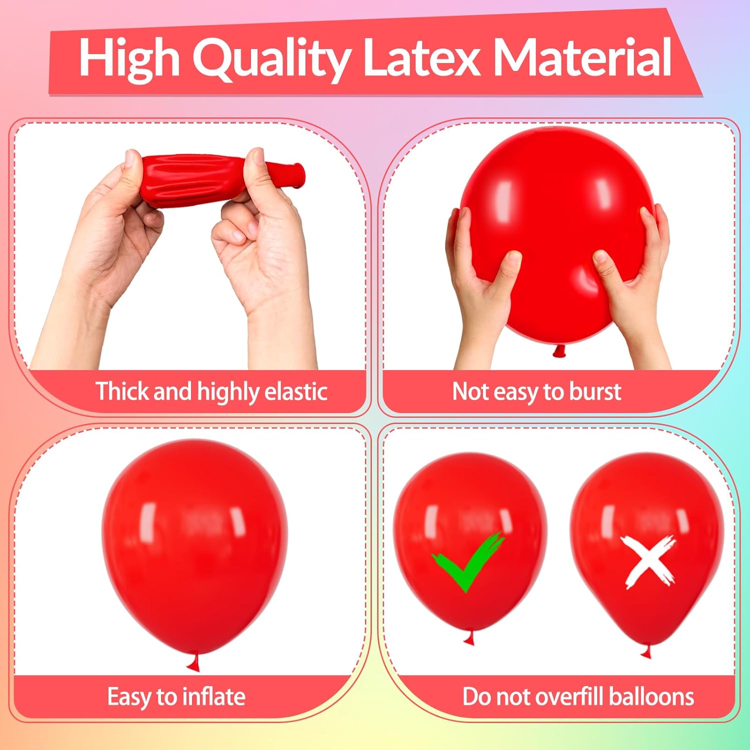 Thumbnail 2 de 162-Piece Colorful Rainbow Balloons Arch Kit for Parties (Rainbow Balloon Garland)