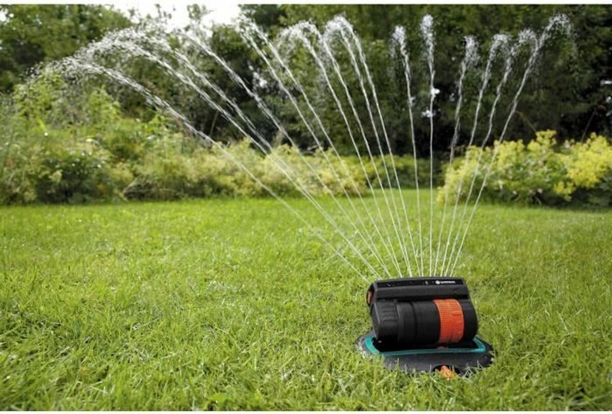 Detalle de Kit d’arrosage OS 140 escamotable de Gardena — solution fiable pour surfaces jusqu’à 140 m²