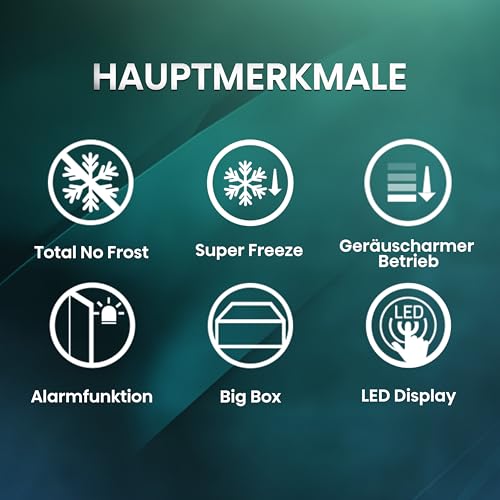 Detalle de Hisense FV191N4AW2 Gefrierschrank – TotalNoFrost, SuperFreeze und Multiflow 360° im Detail