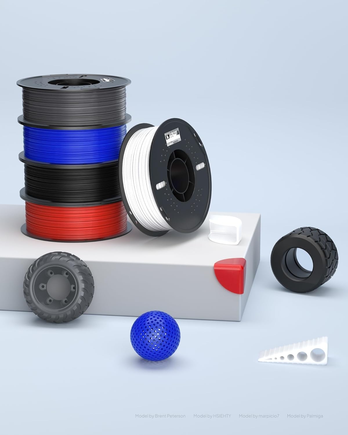 Thumbnail 6 de ELEGOO TPU 95A filamento 1,75 mm 1 kg per stampanti 3D 🖨️