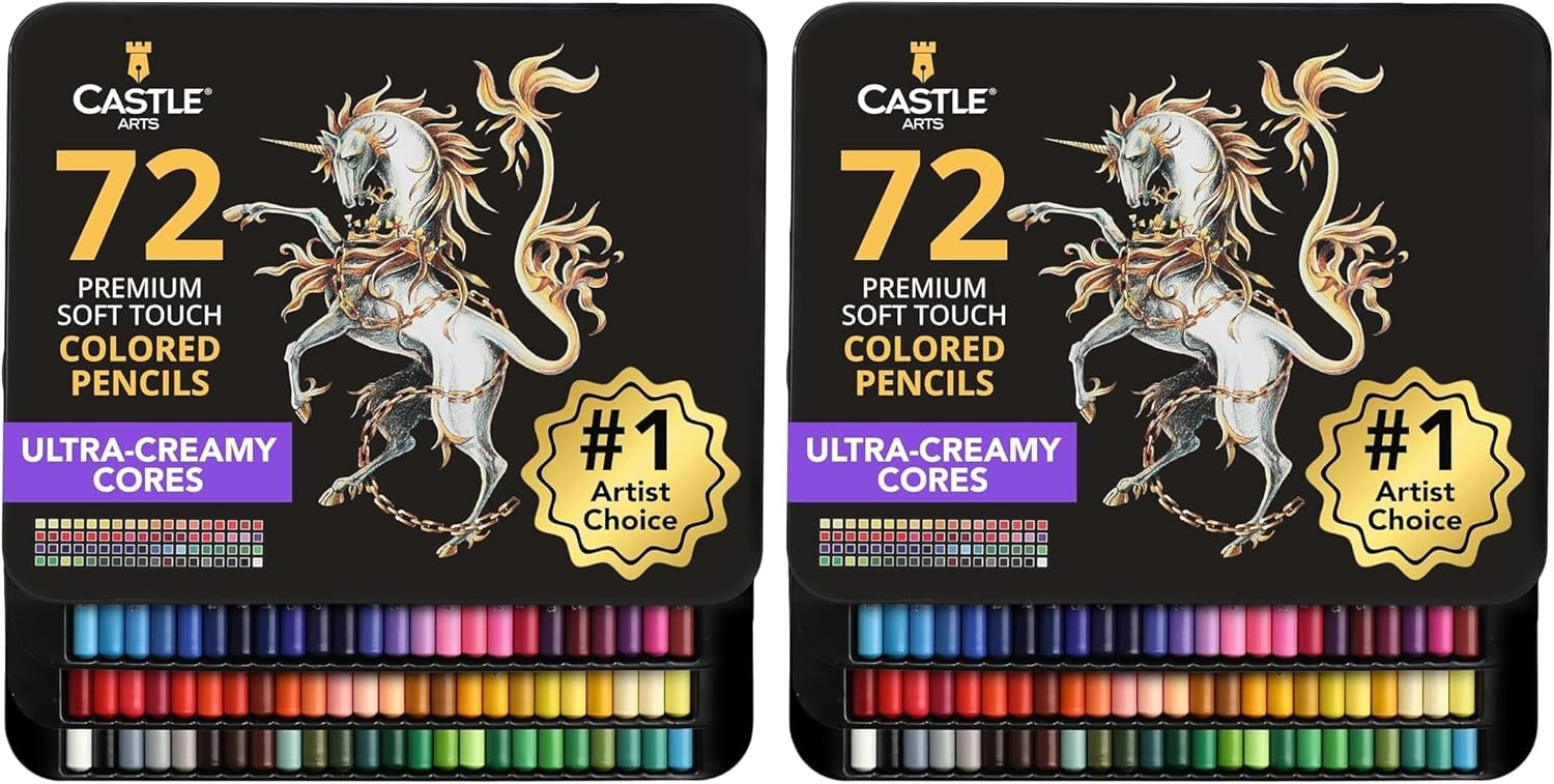 Thumbnail 6 de Castle Art Supplies set di 72 matite colorate Soft Series