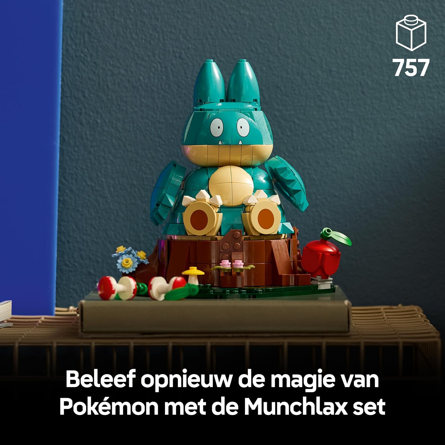 Detalle de LEGO Pokémon Munchlax 72150 bouwset voor volwassenen, 757 onderdelen