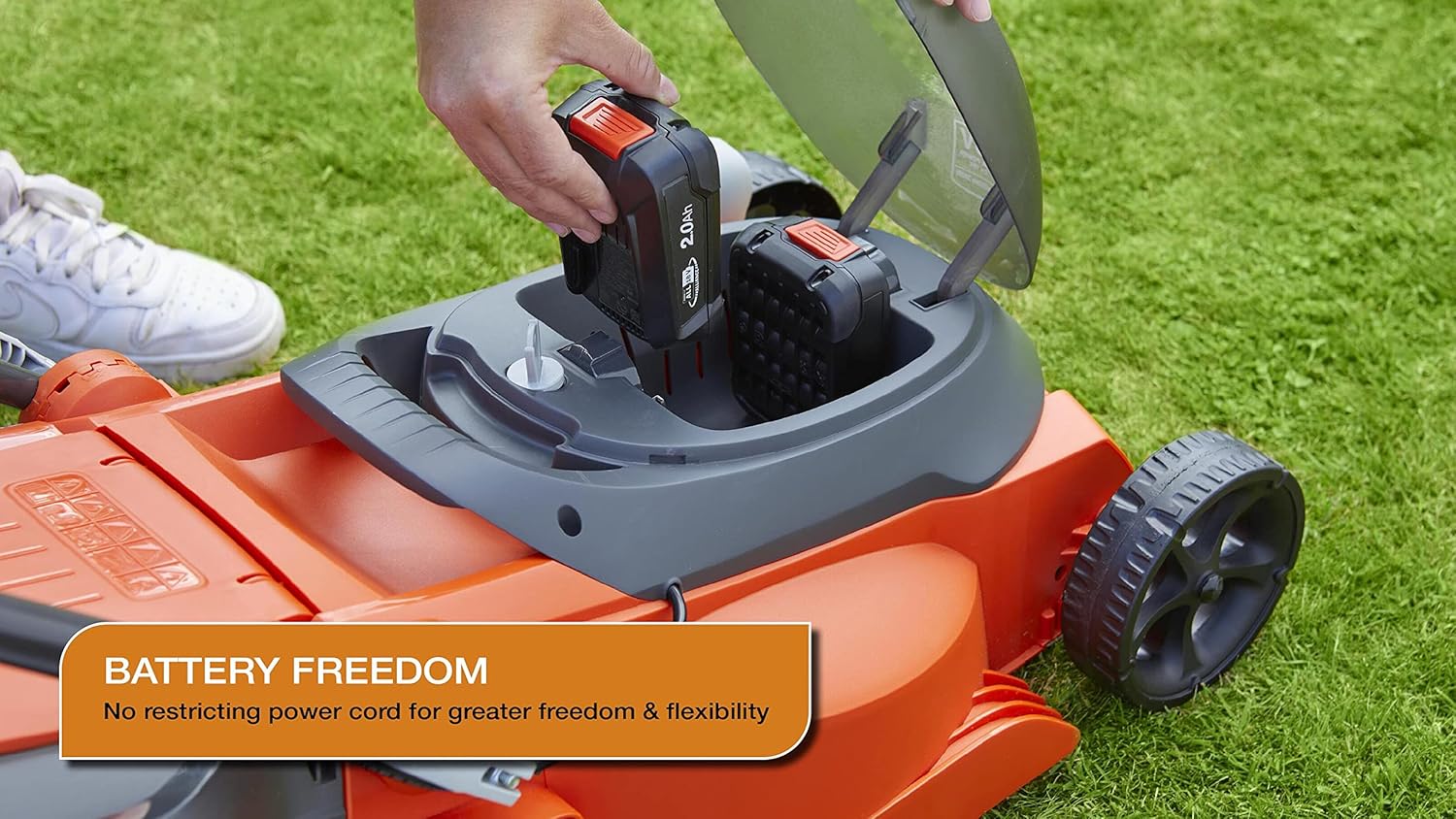 Thumbnail 4 de Flymo 36V EasiStore 340R Cordless Lawnmower Kit with 2x 18V Power For All Batteries and Charger