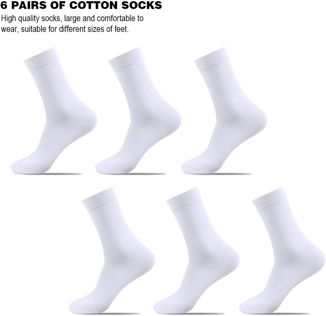 Thumbnail 3 de EIISSION Baumwoll-Sportsocken & Business-Socken 6 Paar (Unisex) – Schwarz, lang
