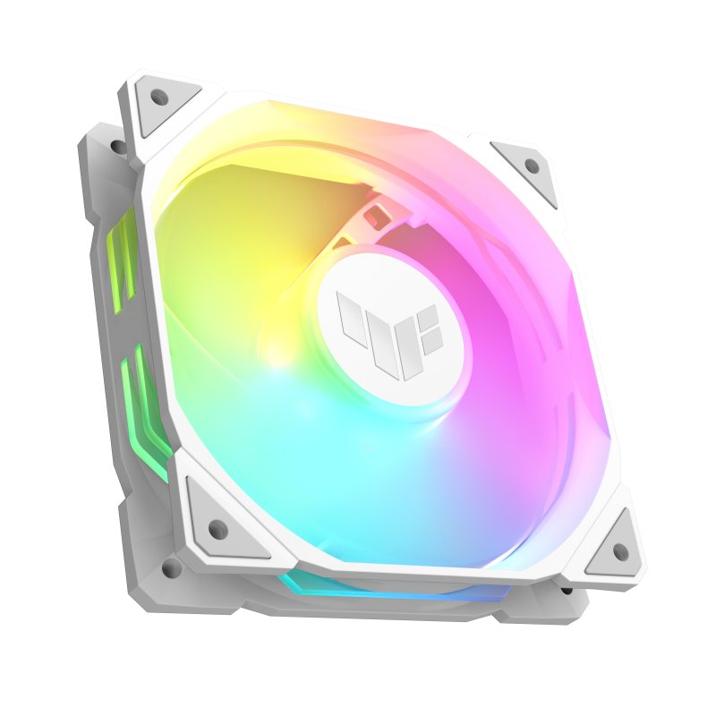 Detalle 2 de ASUS TUF Gaming TR120 ARGB, ventilador de 120 mm blanco con PWM