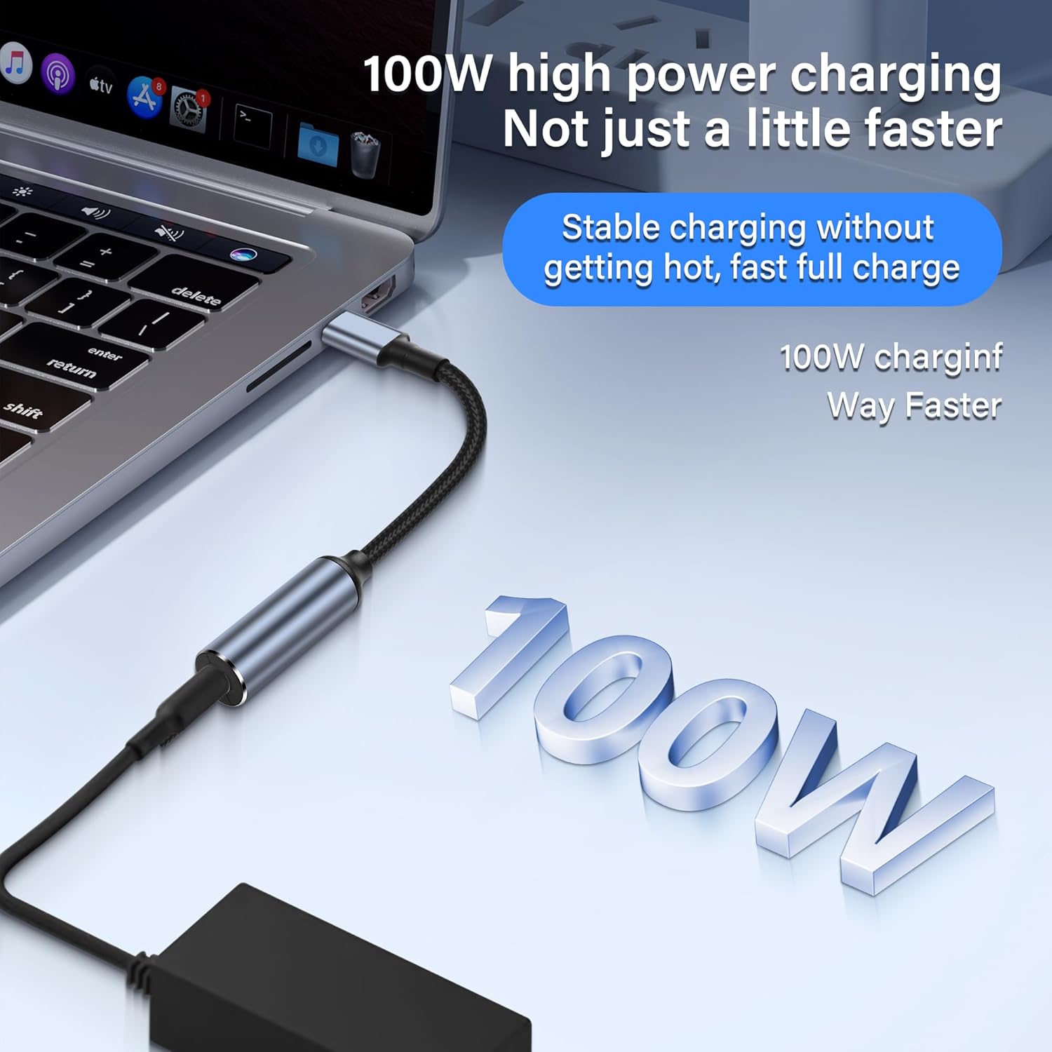 Thumbnail 3 de SinLoon PD 100W DC4530 to USB-C Cable: 18cm PD Aware Power Delivery for mobile, tablet and laptop charging