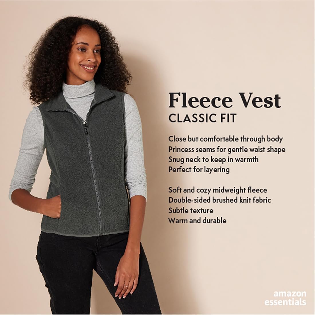 Thumbnail 1 de Amazon Essentials Damen Ärmellose Polar Soft Fleece-Weste mit klassischer Passform