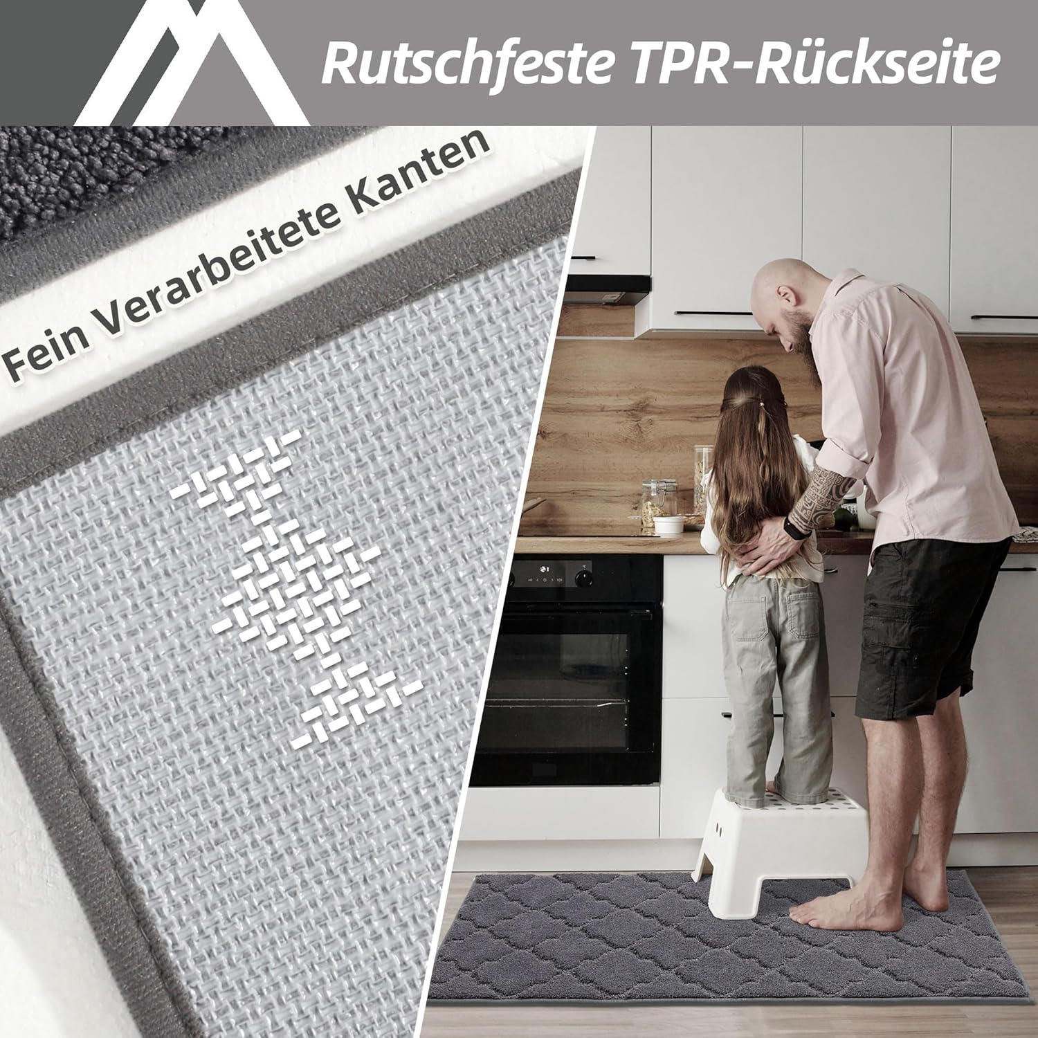 Detalle de COSY HOMEER Küchenteppich 50 x 200 cm