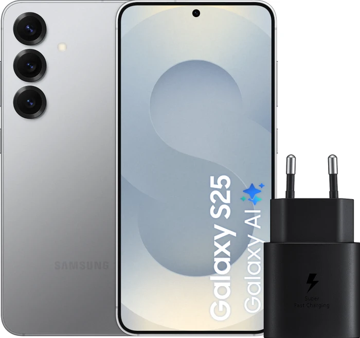 Thumbnail 5 de Samsung Galaxy S25 128 GB Silber (5G) inkl. Samsung Ladegerät 25 Watt Schwarz