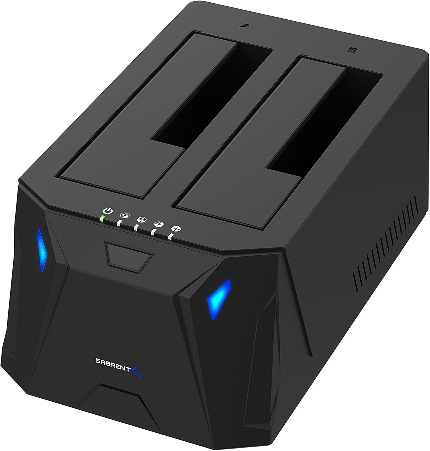 SABRENT 2-Bay USB-A Dockingstation EC-HD2B für 2,5/3,5" SATA SSD/HDD (5 Gbps) inkl. Offline-Klonen