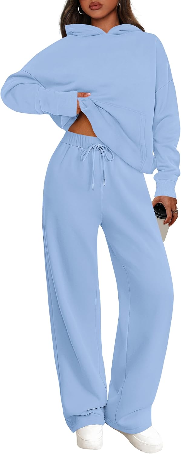 Detalle de PRETTYGARDEN Women's Oversized Hoodie and Sweatpants set