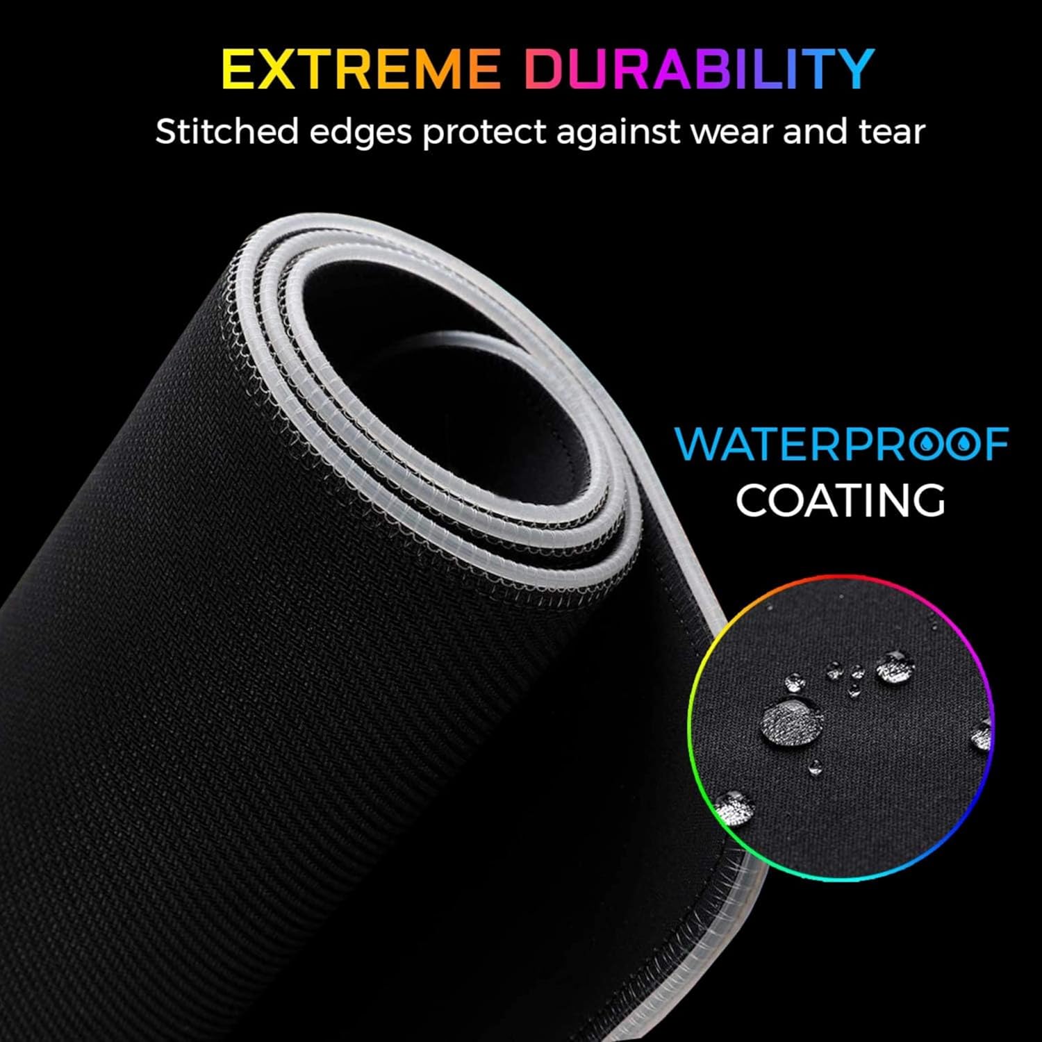 Thumbnail 3 de The G-Lab Pad Rubidium – Tapis de souris gaming RGB XXL 800x300x4 mm à 14 modes LED