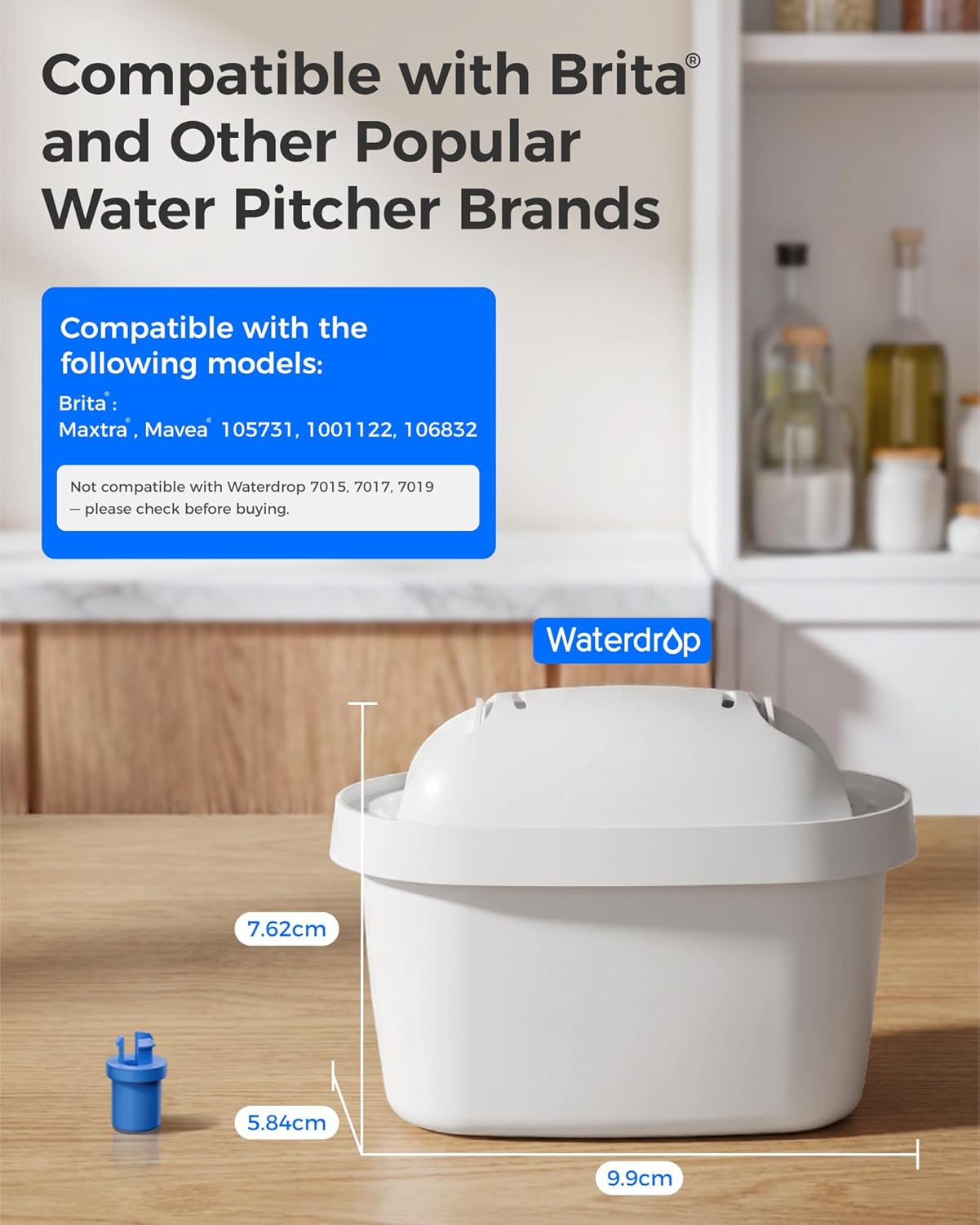 Thumbnail 2 de Waterdrop Cartouche filtre compatible Brita Maxtra+ 12