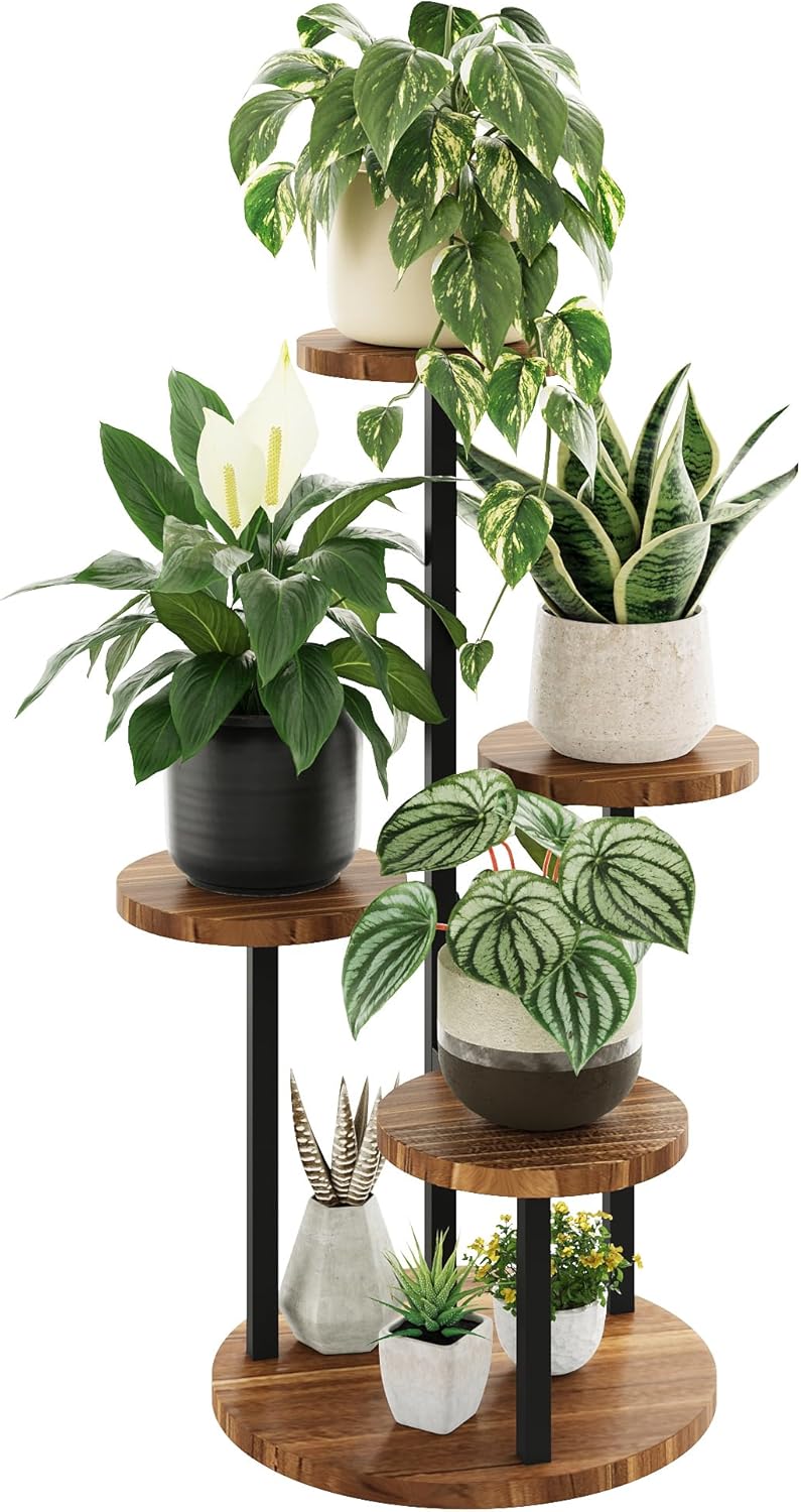 Thumbnail 6 de 3 tier corner plant stand for indoor plants