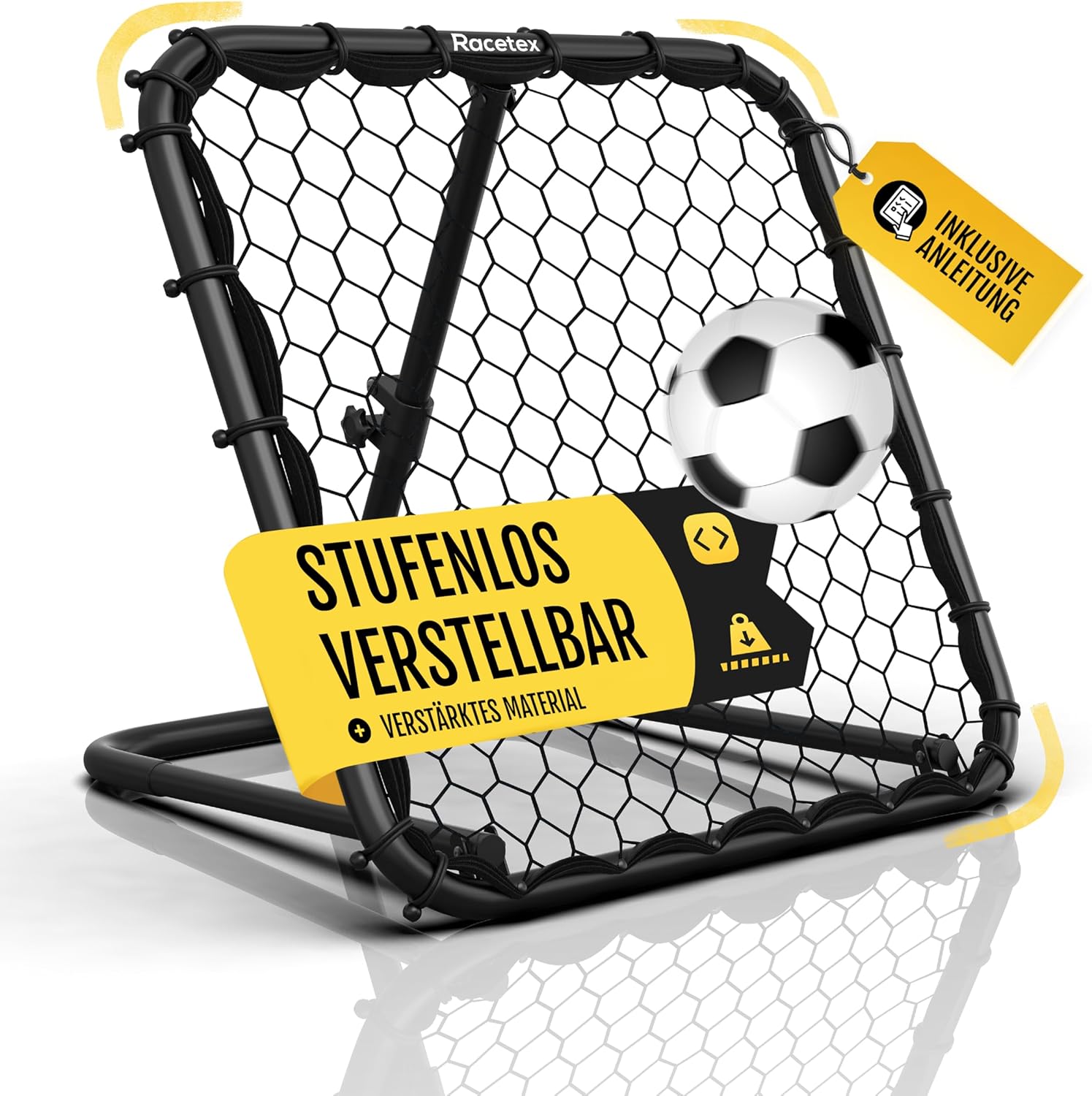 Racetex Rebounder Fußball Kinder, stufenlos