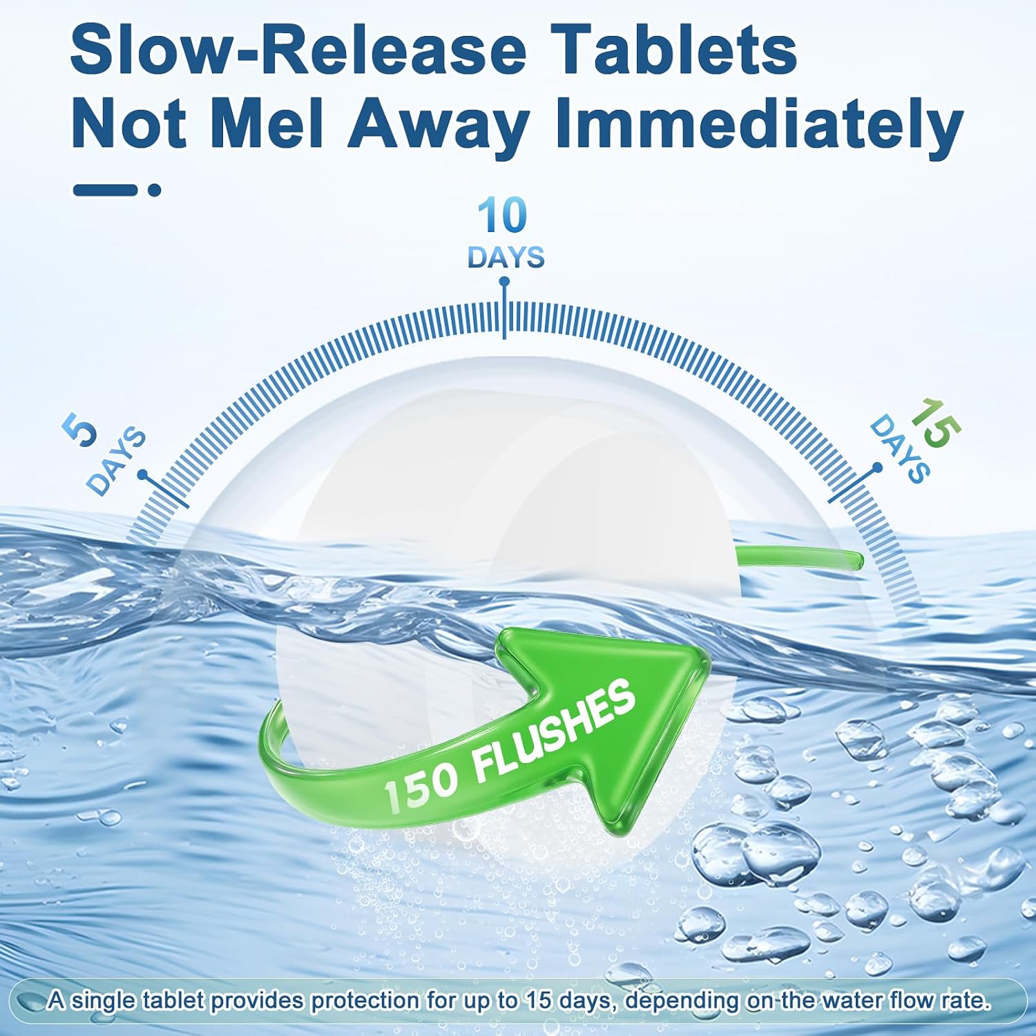 Detalle de Msvvko Toilet Bowl Cleaner Tablets 54-Pack