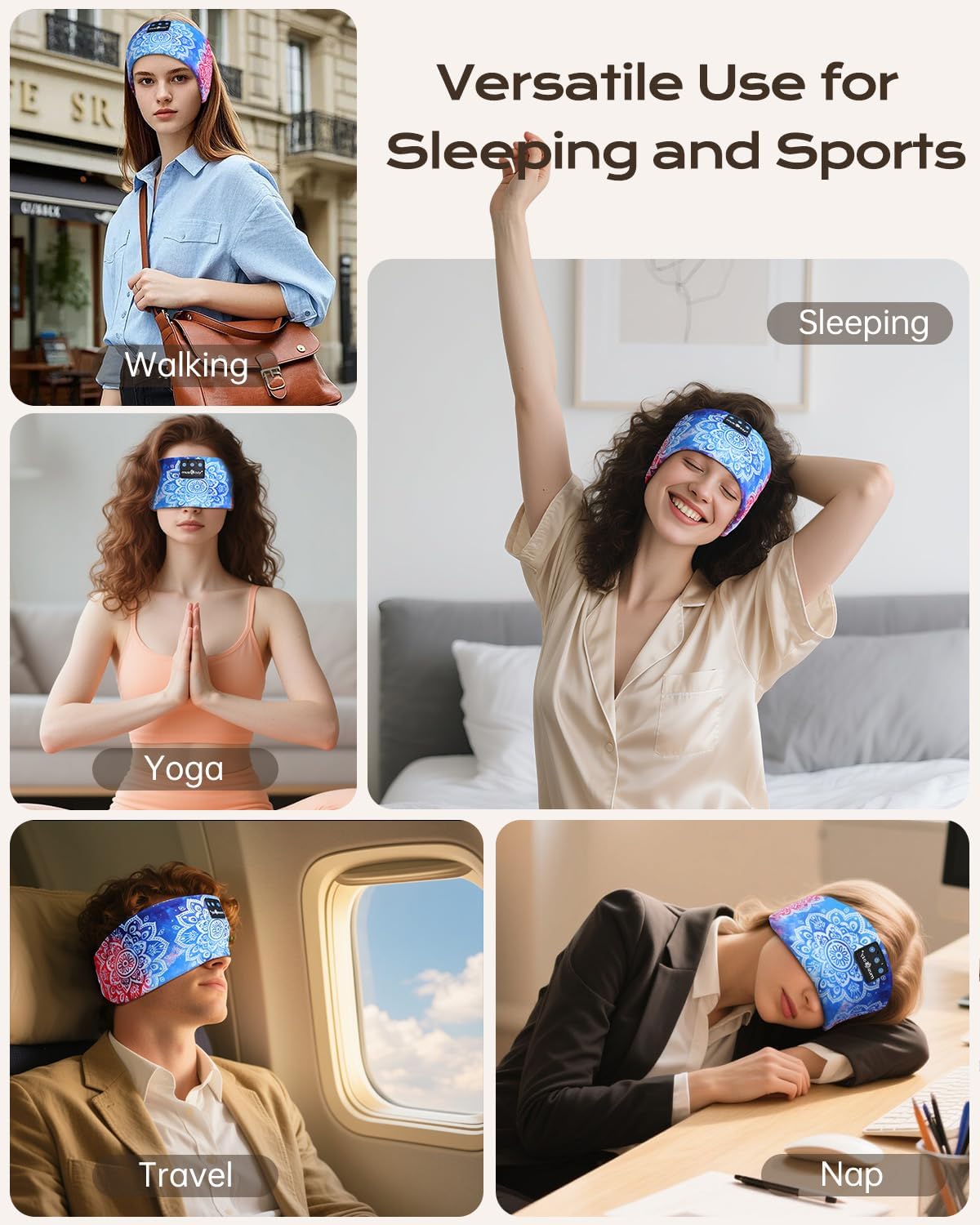 Thumbnail 6 de MUSICOZY Sleep Headphones Bluetooth 5.4 headband