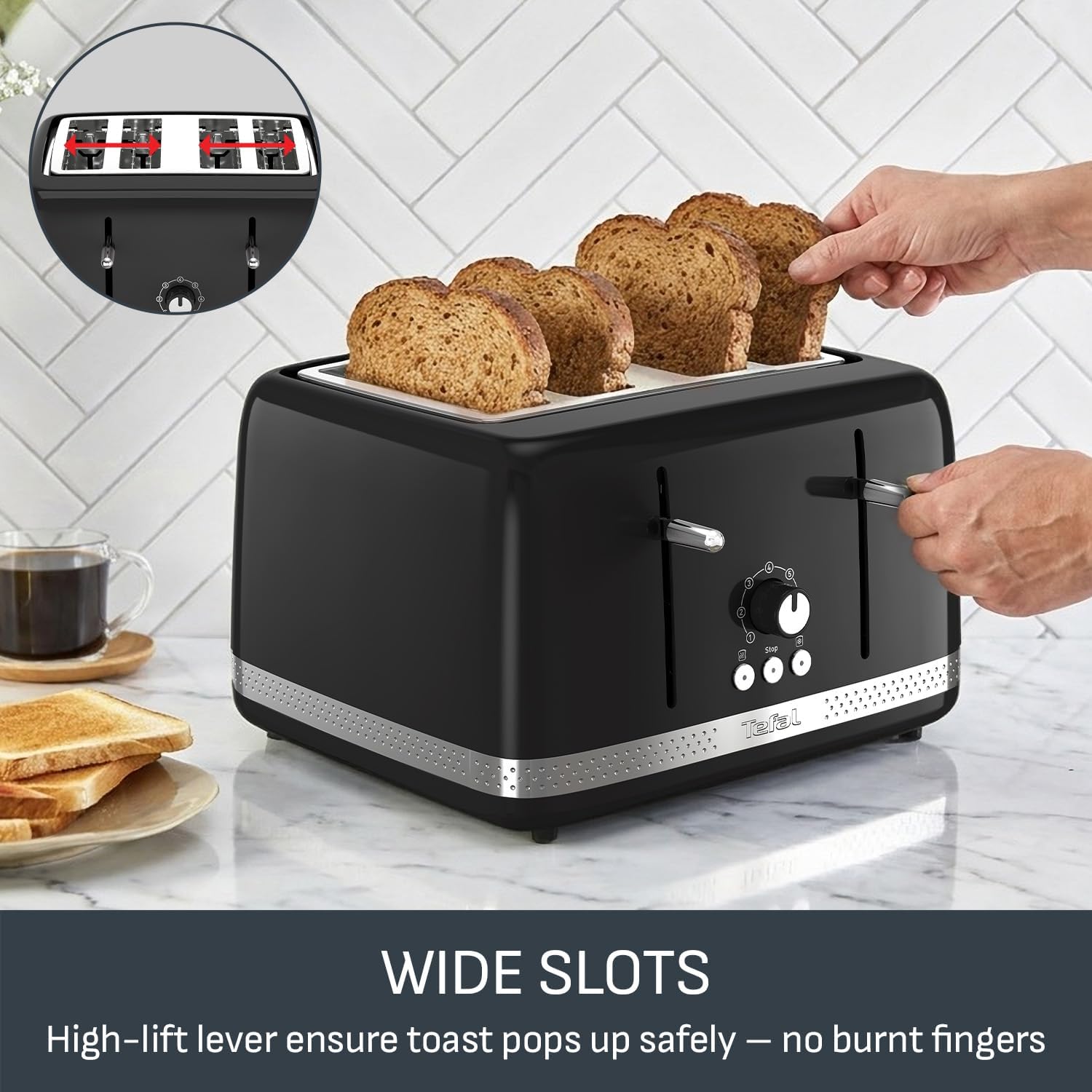 Detalle 2 de Tefal TF3058G0 4-slot toaster 1430W
