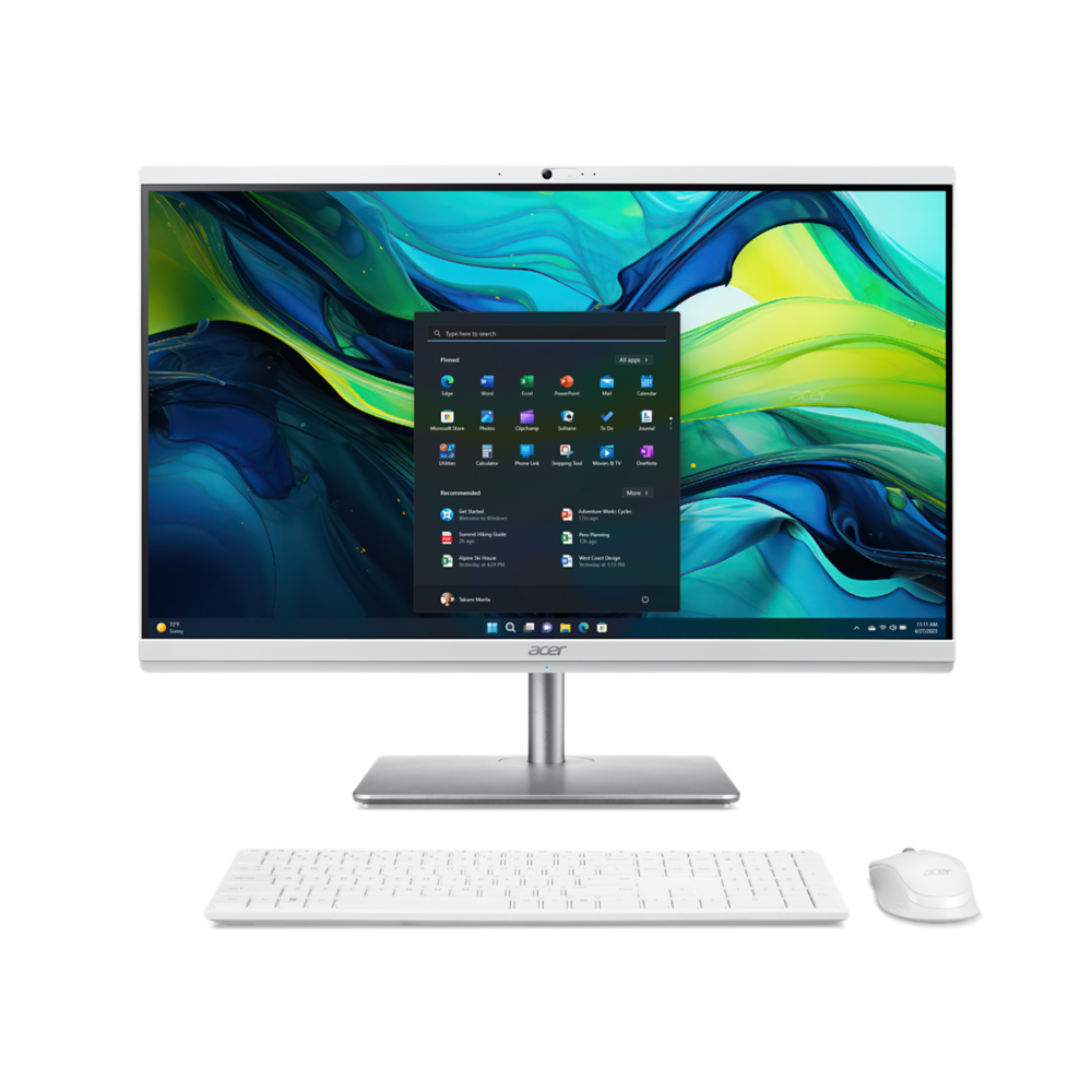 Detalle de Acer Aspire C 27 Todo en Uno C27-195ES, blanco
