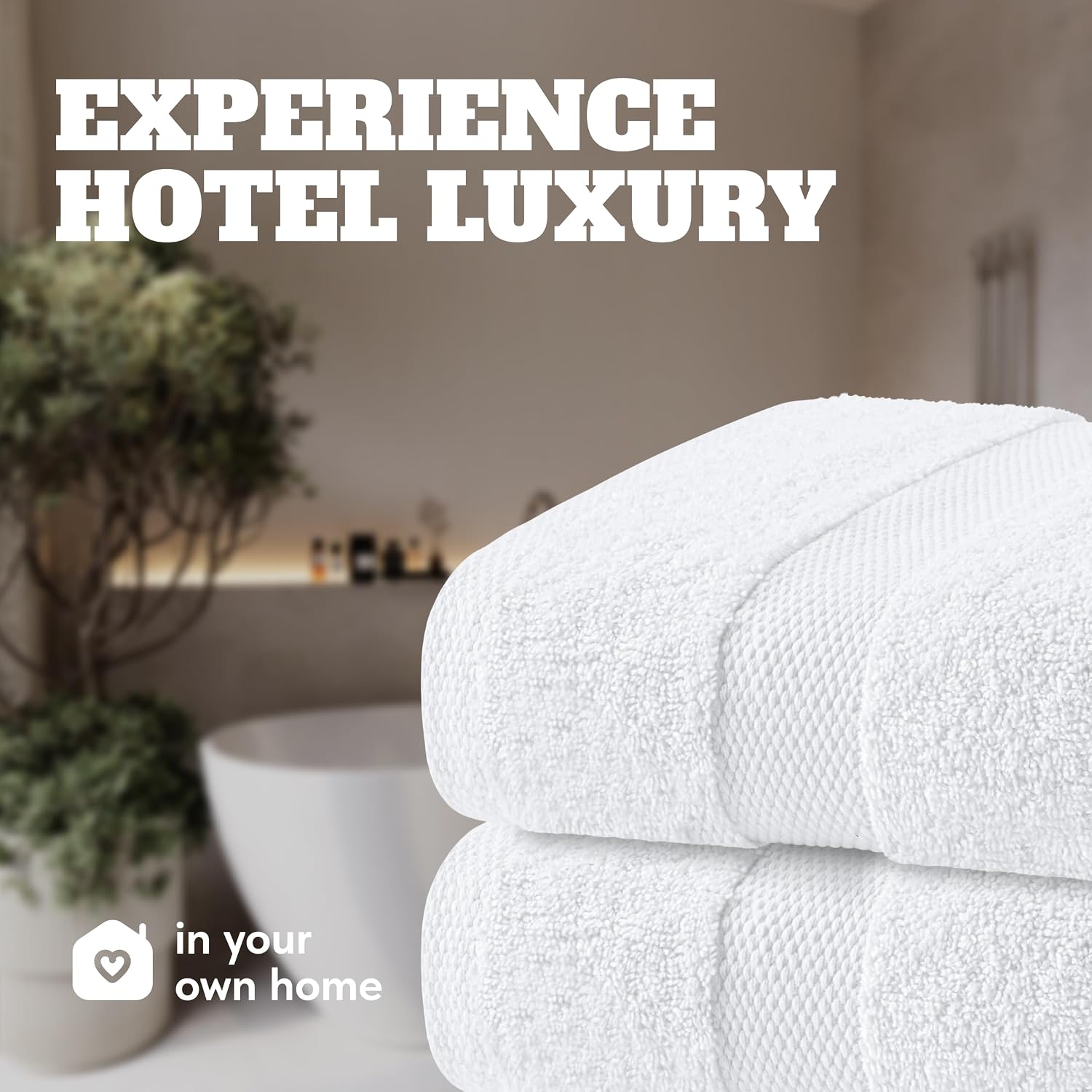 Thumbnail 6 de White Classic Wealuxe Bath Towels 24x50 in