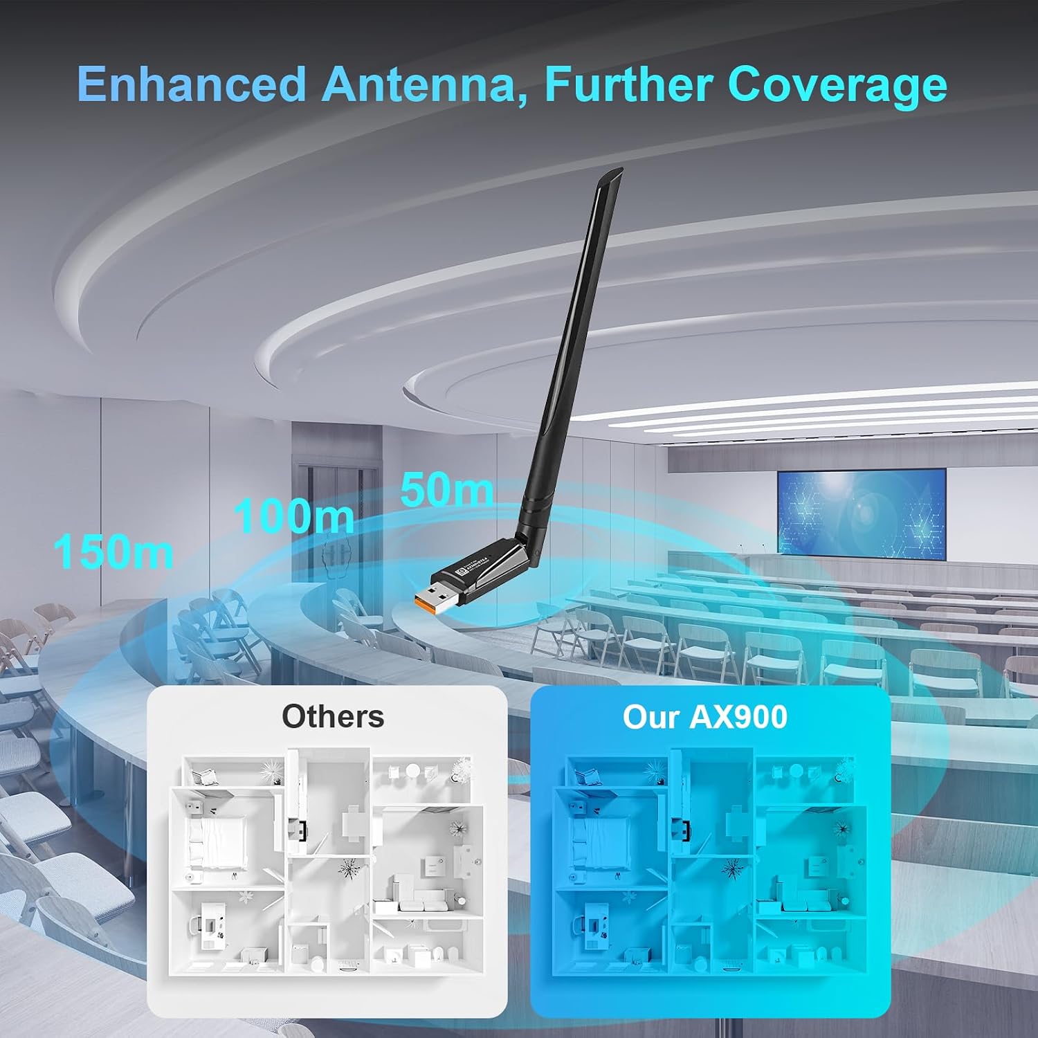 Thumbnail 4 de INTELBRAS AX900 2-in-1 USB WiFi 6 & Bluetooth 5.4 Adapter