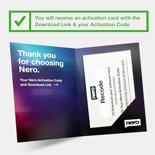 Detalle de Nero Recode: MP4 Converter Software (Lifetime Licence) for Windows