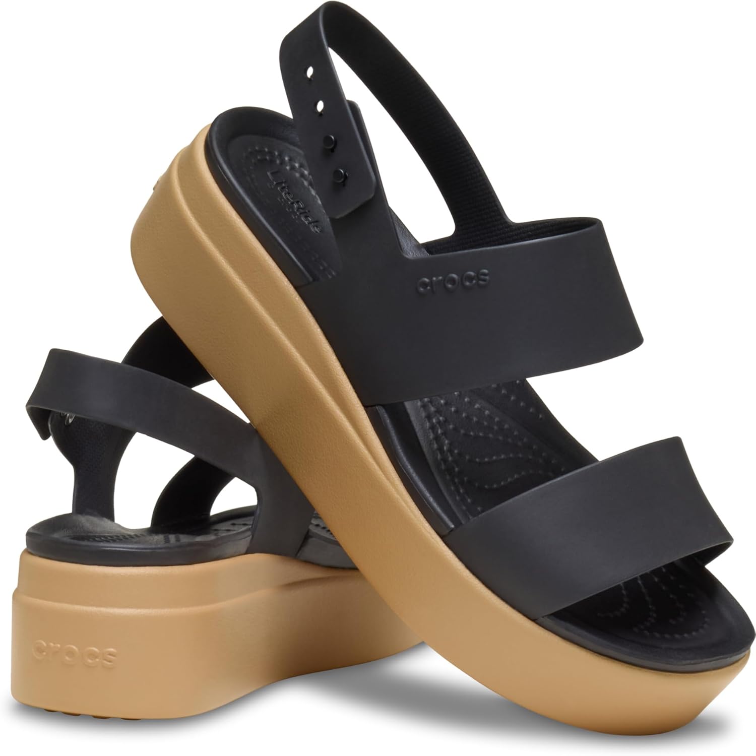Detalle de Crocs Brooklyn Low Wedge SabotFemme – confort décontracté et style léger