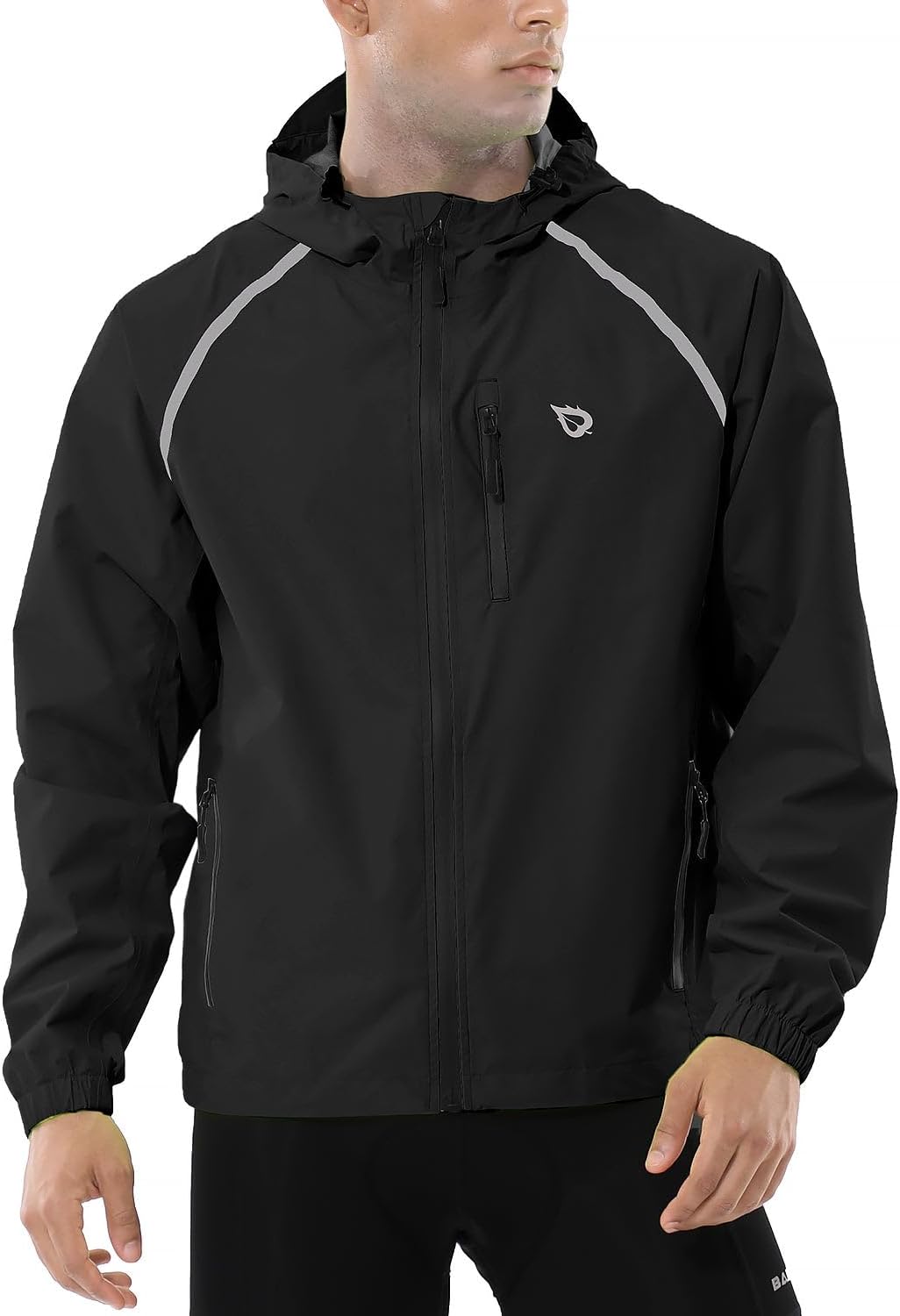 Detalle 2 de baleaf Men's Rain Jacket Waterproof Hooded 3L