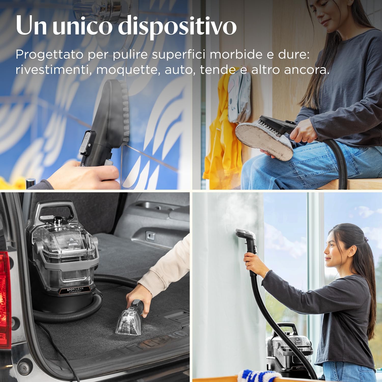 Thumbnail 4 de Bissell SpotClean HydroSteam 1000W Pulitore a vapore