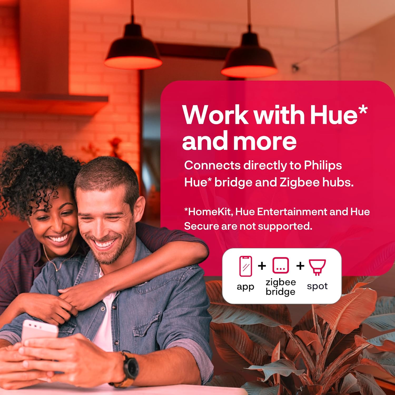 Thumbnail 1 de InnR Zigbee GU10 Smart Bulb (4-Pack) – White & Colour, 410 Lumen, 16 Million Colours