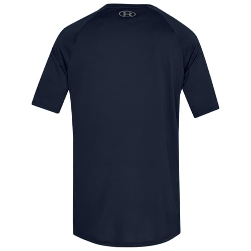 Detalle de Under Armour UA Tech 2.0 SS Tee para hombre — Azul Academy/Graphite (408)