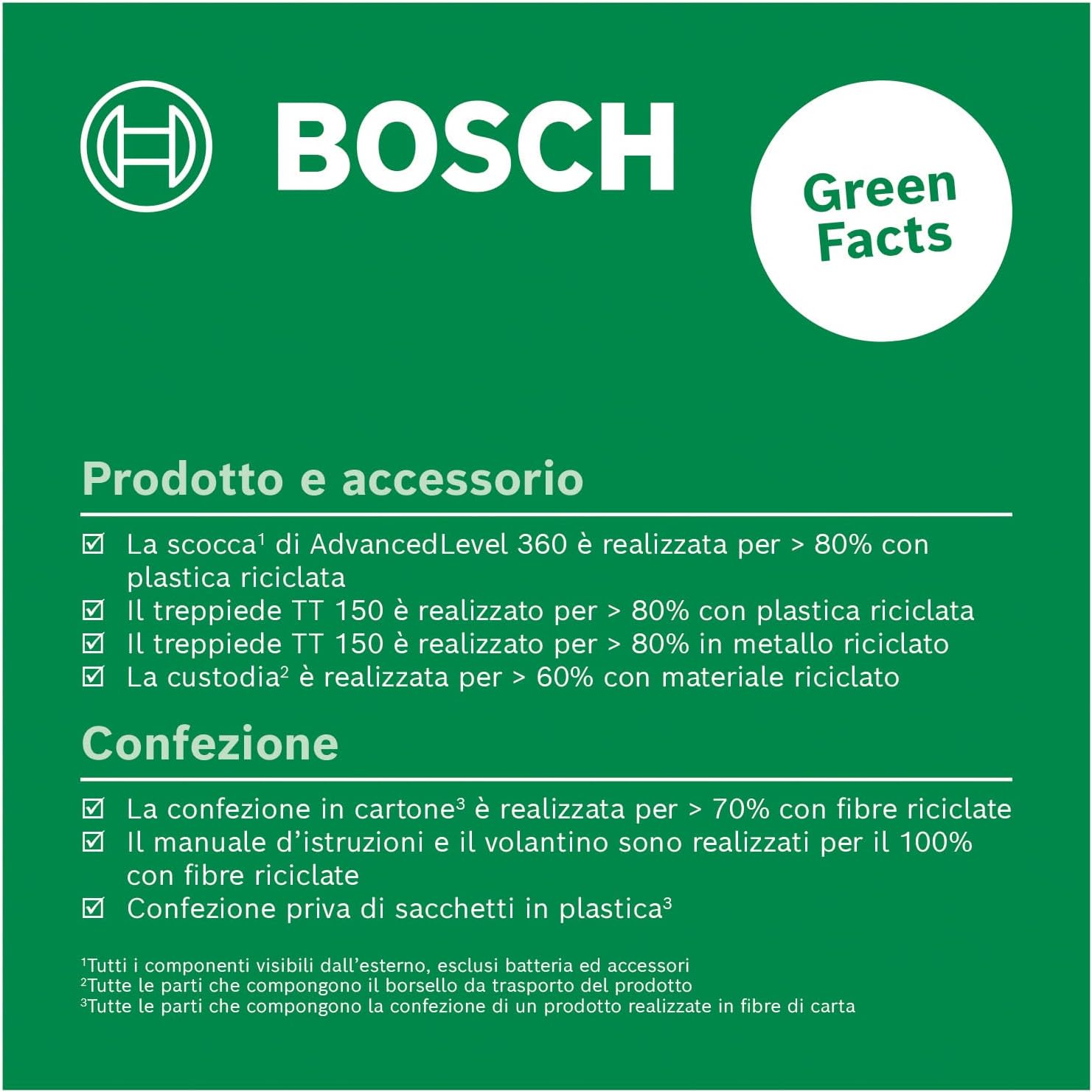 Detalle de Bosch AdvancedLevel 360 cross line laser with premium tripod (360° horizontal + 2 vertical lines)