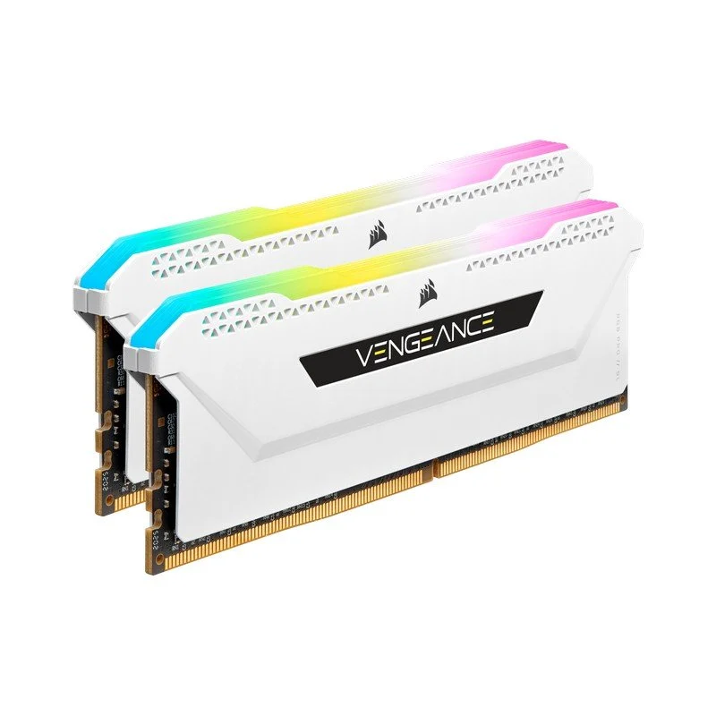 Detalle 2 de Corsair Vengeance RGB Pro SL White DDR4 3200 16GB (2x8GB) CL16