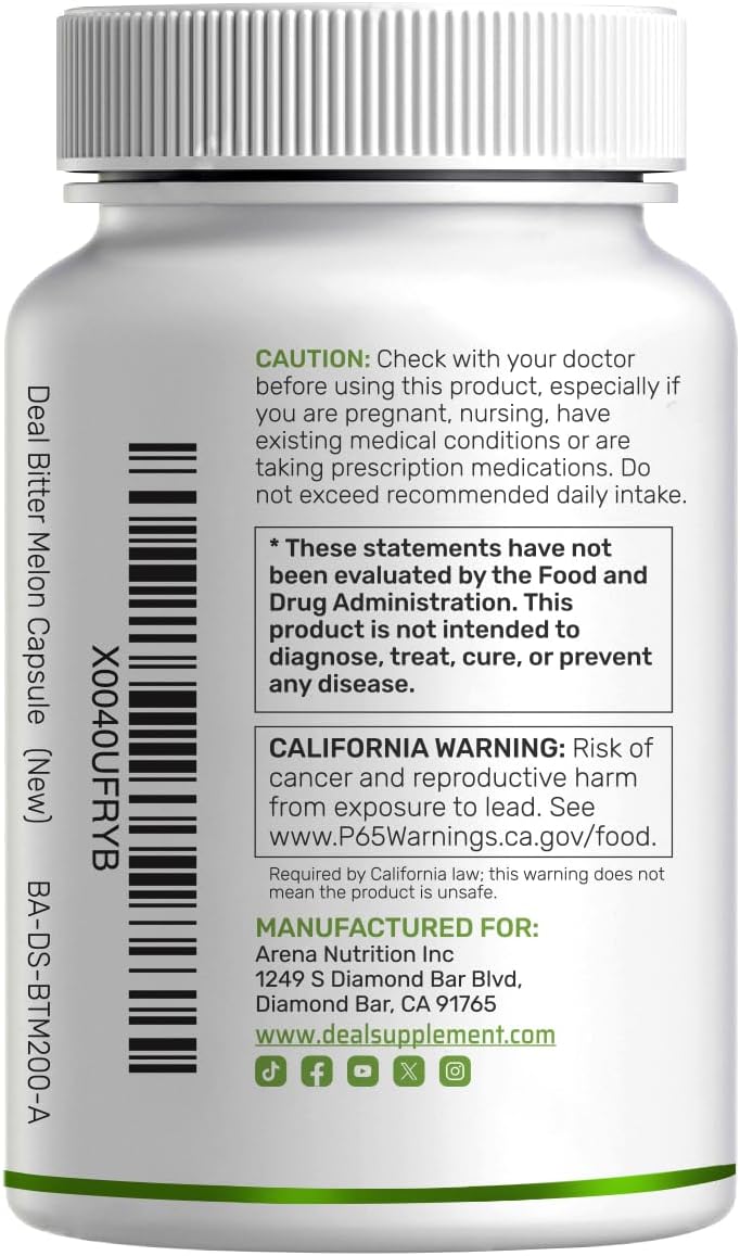 Thumbnail 6 de DEAL Supplement Bitter Melon Capsules, 300 Count