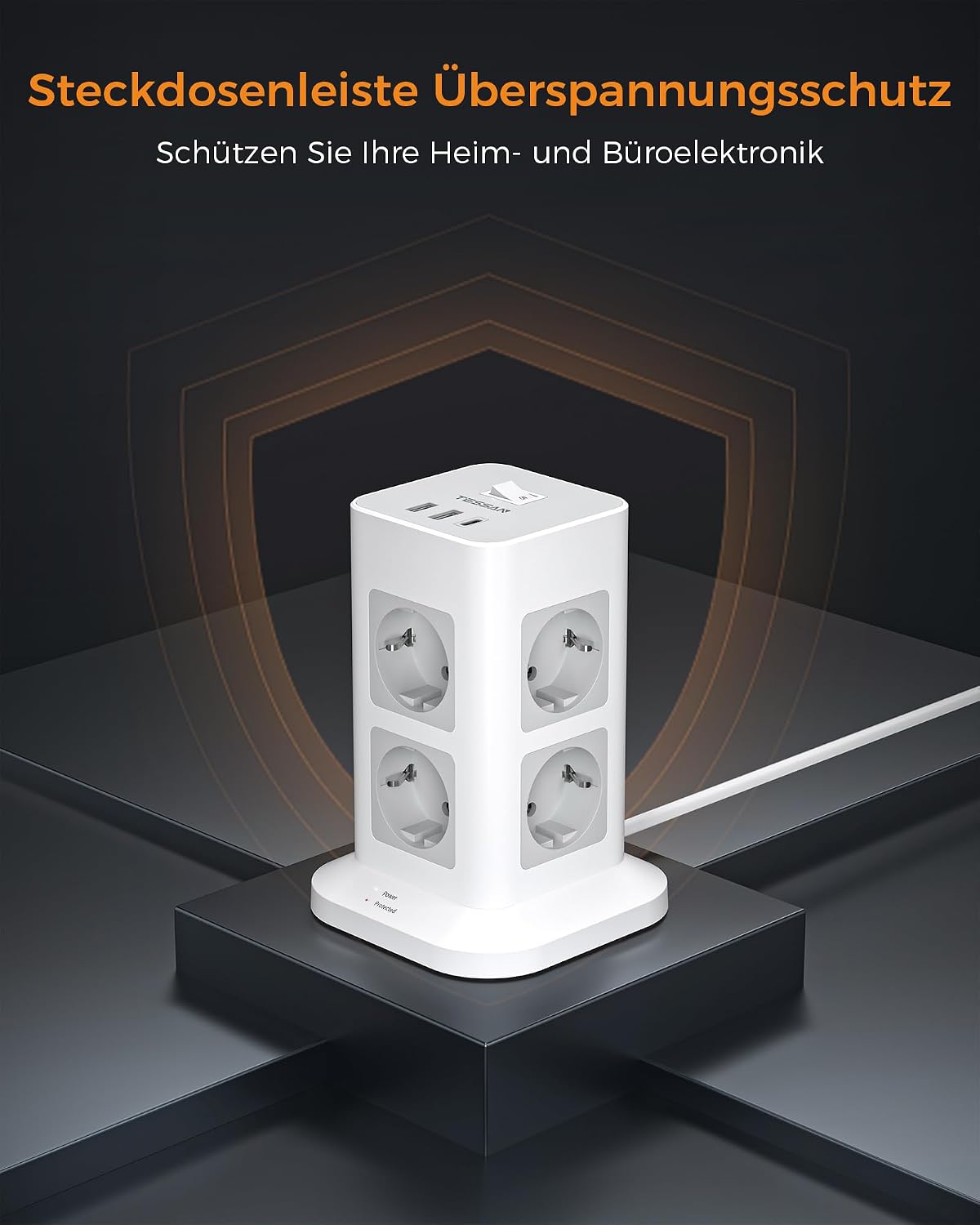 Thumbnail 5 de TESSAN Mehrfachsteckdose 3600W 🔌