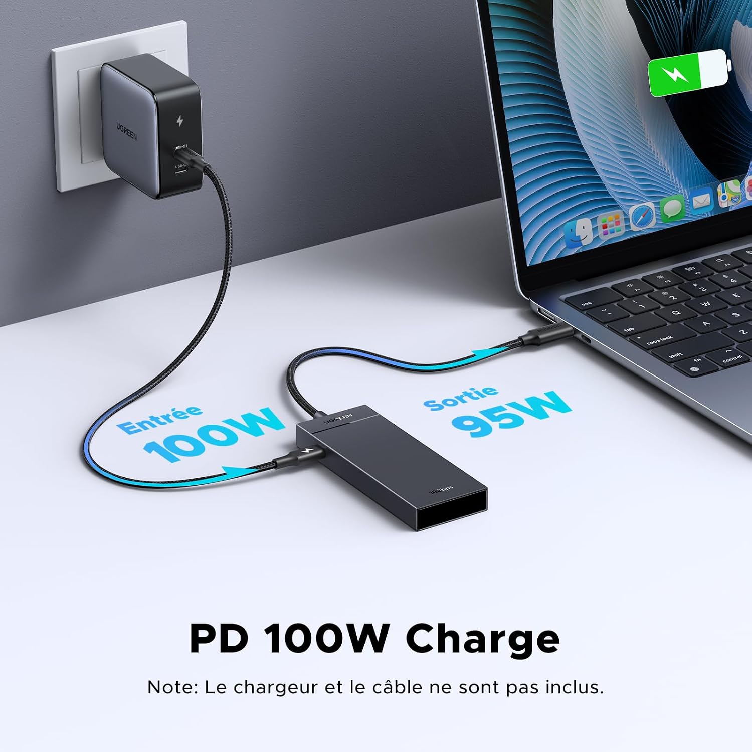 Detalle 2 de UGREEN USB-C-hub met 4 USB-C 3.2-poorten, 10 Gbps en PD-laden