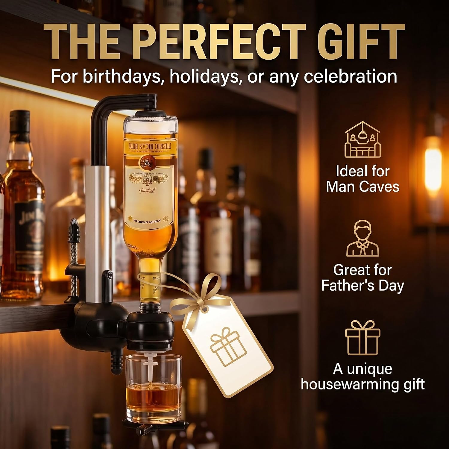 Thumbnail 6 de GOODS+GADGETS BB4-M Bar Butler Spirit Dispenser, 2 cl Chrome-Plated Holder